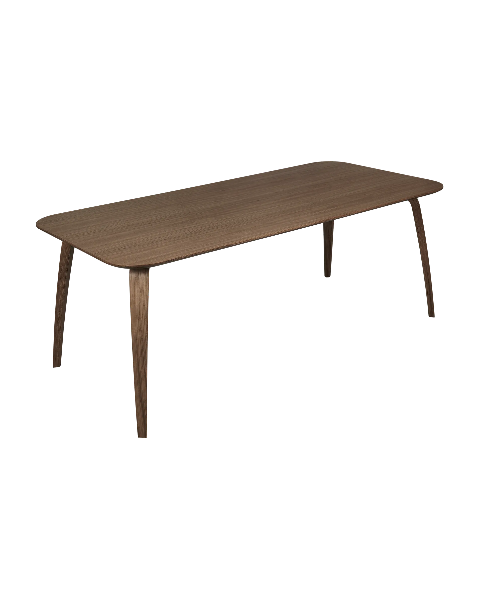 GUBI GUBI Dining Table, Rectangular (American Walnut Semi Matt Lacquered, 100 x 200 cm)