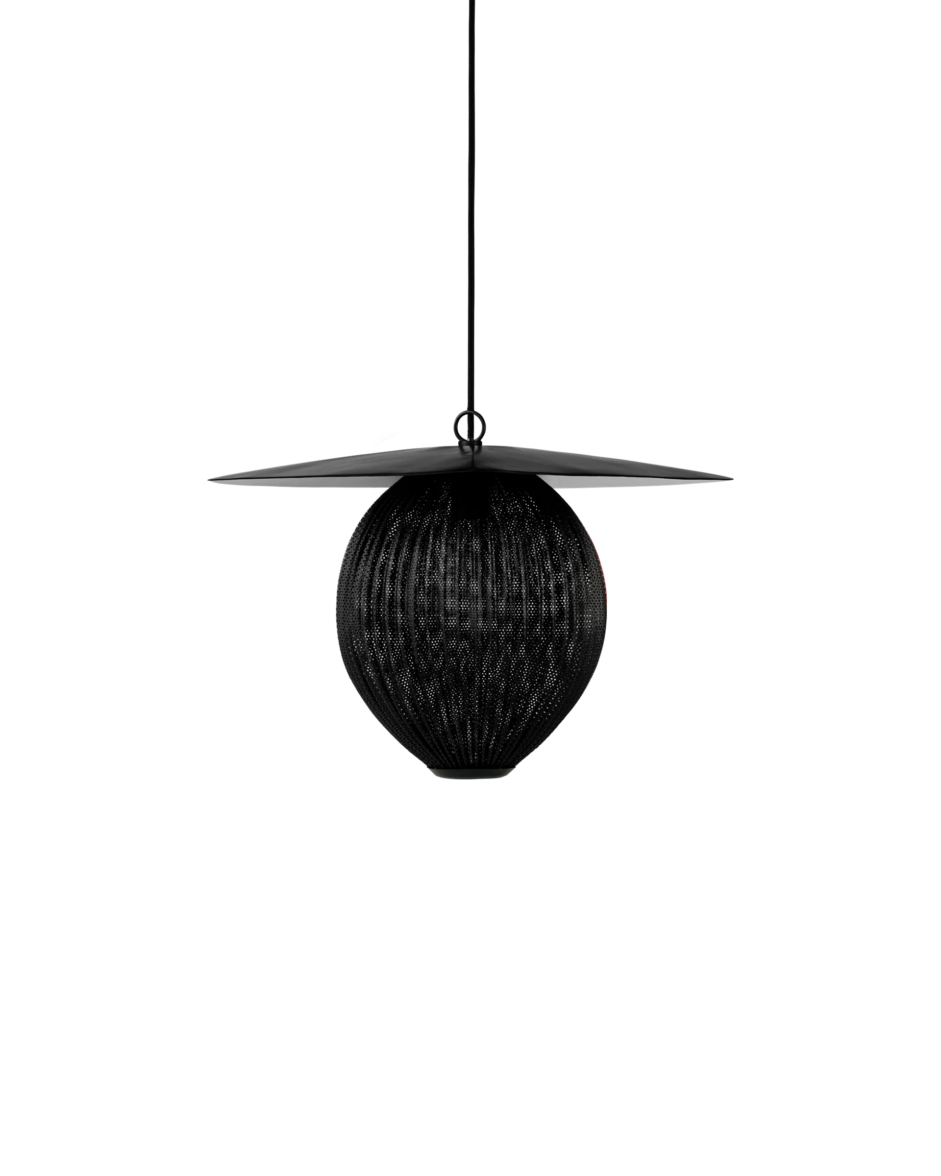 GUBI Satellite Pendant (Black, Soft Black Semi Matt, Ø22 x 31 cm, EU)