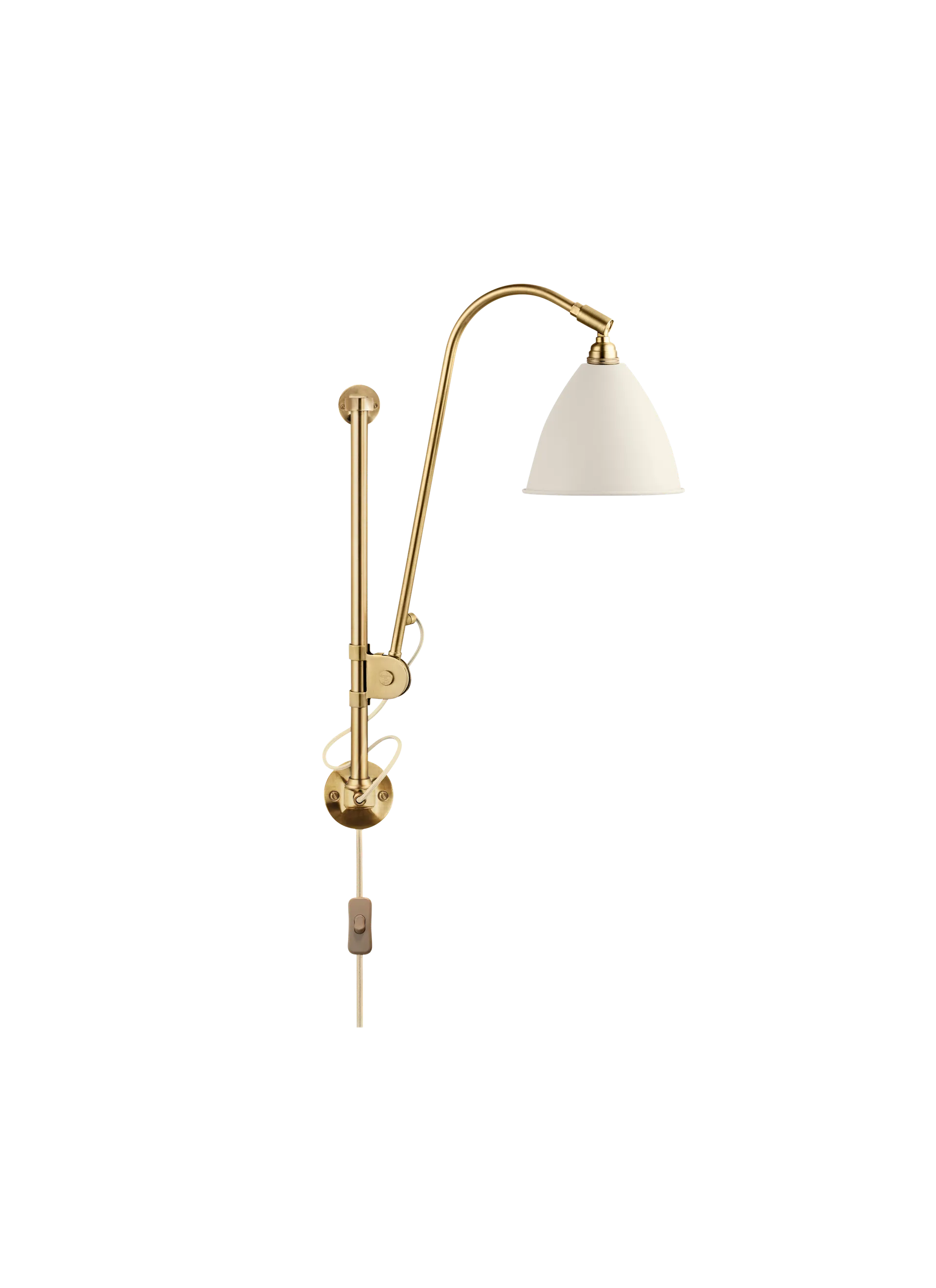 GUBI Bestlite BL5 Wall Lamp (Soft White Semi Matt, Brass, UK)