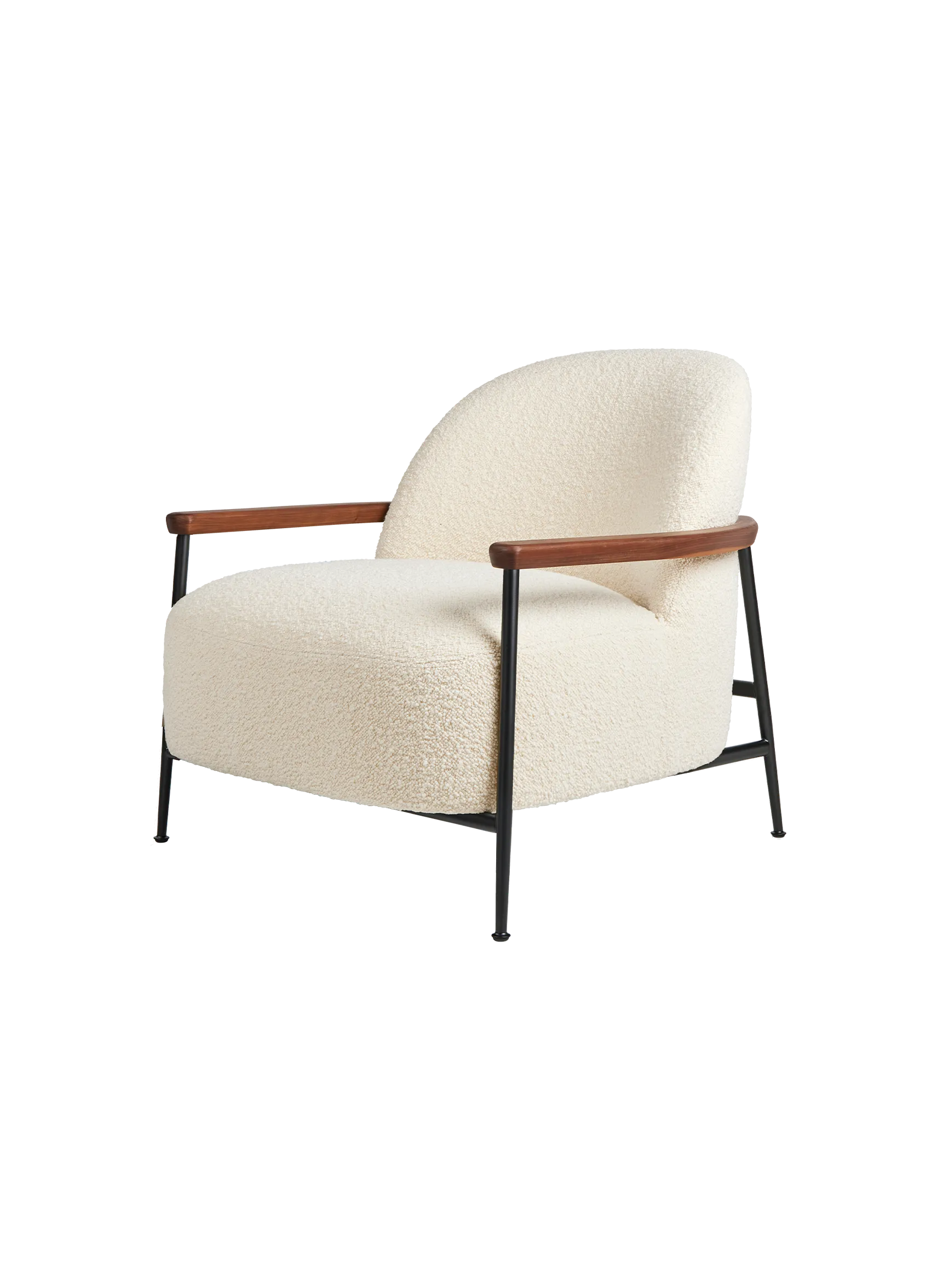 GUBI Sejour Lounge Chair (Karakorum, Dedar (001, Standard), Black Matt)