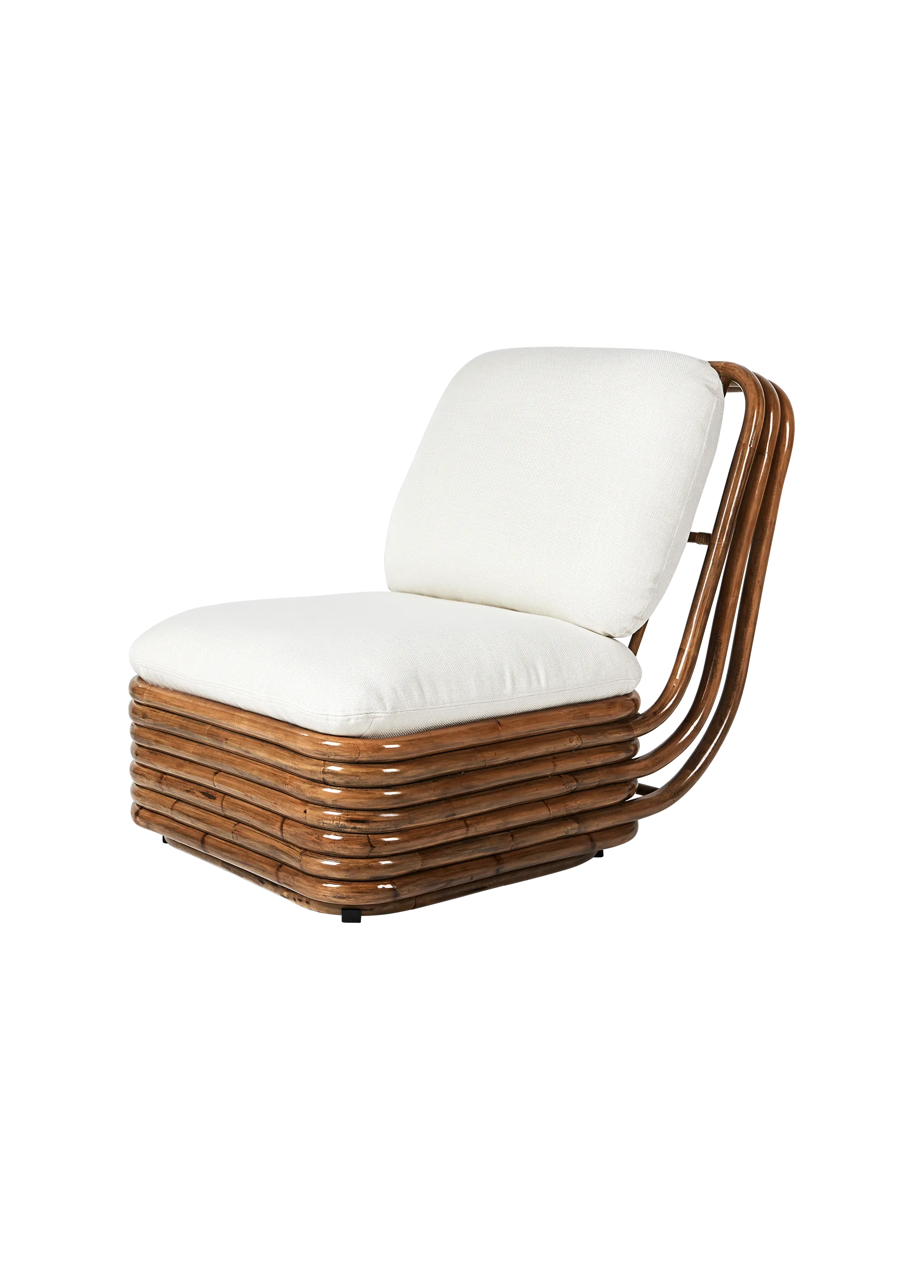 GUBI Bohemian 72 Lounge Chair (Flair Special FR, Dedar (101, Standard), Rattan)