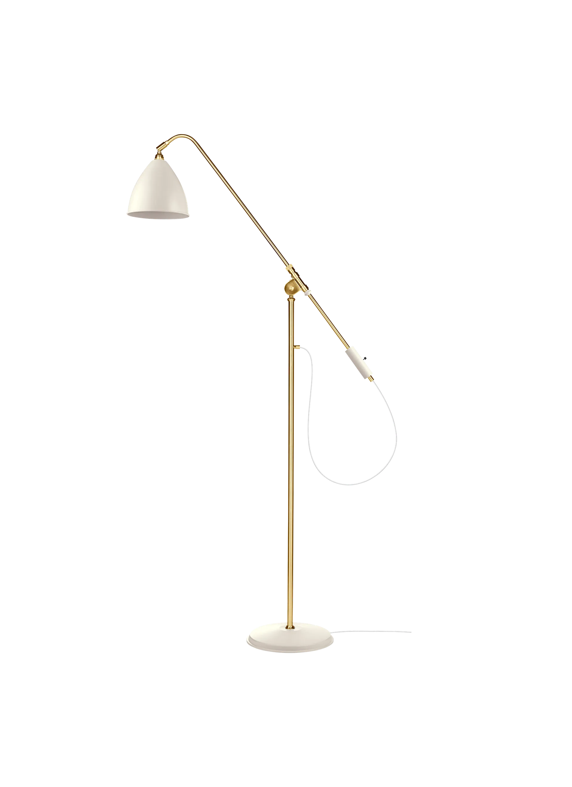 GUBI Bestlite BL4 Floor Lamp (Soft White Semi Matt, Brass, UK)