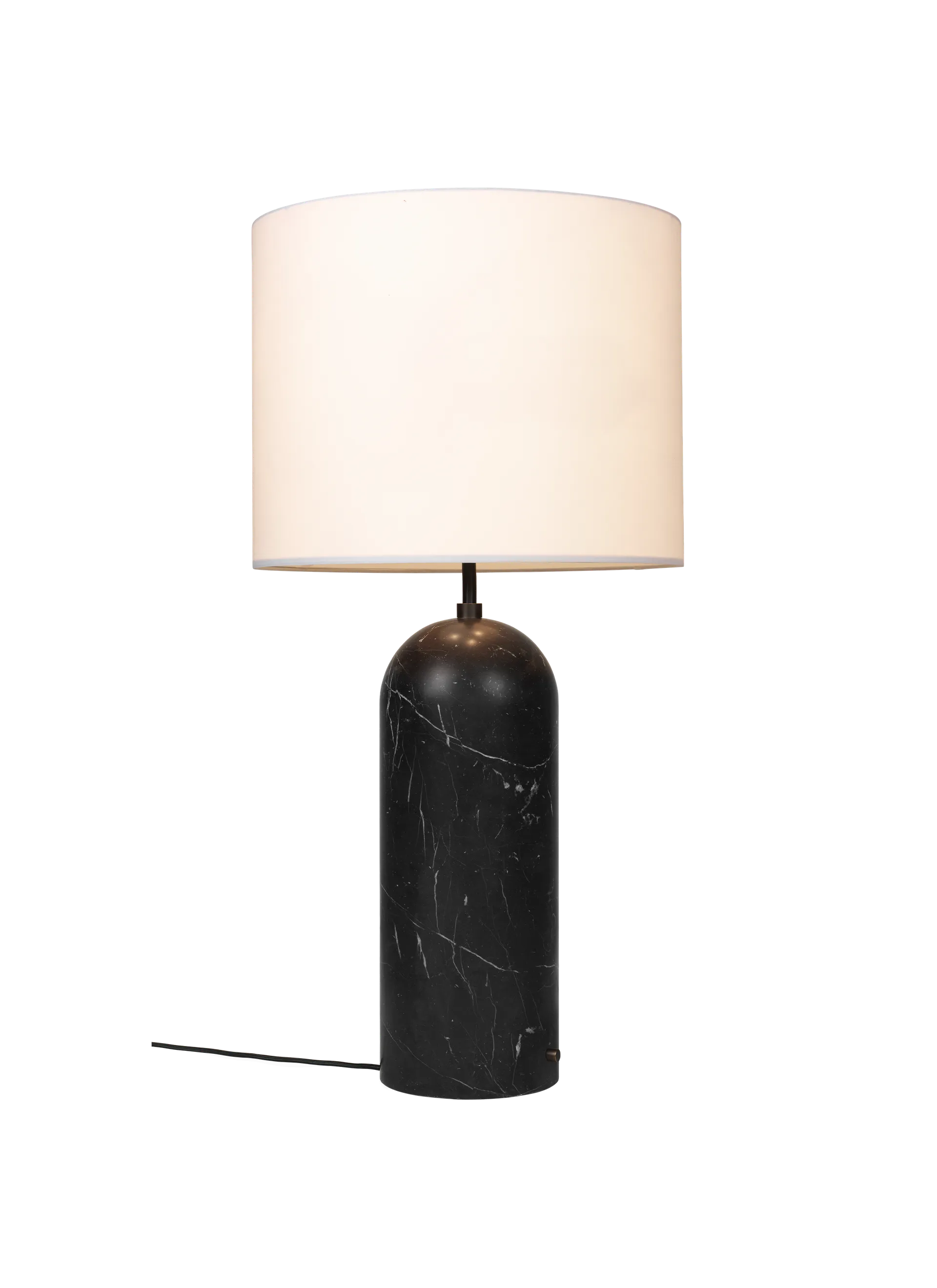 GUBI Gravity Floor Lamp - XL (White shade, Black Marble, 120 cm, UK)