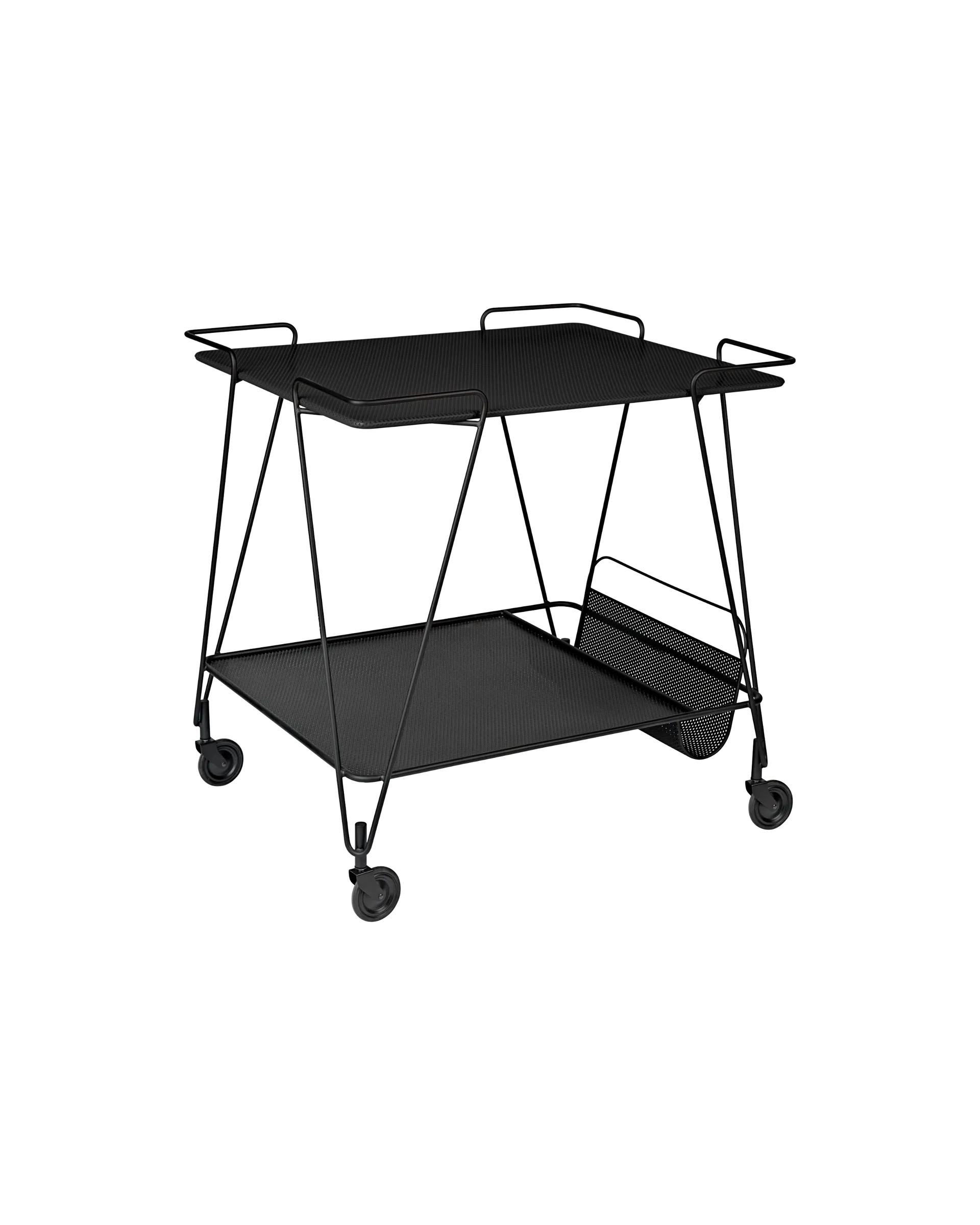 GUBI Matégot Trolley (Soft Black Semi Matt)