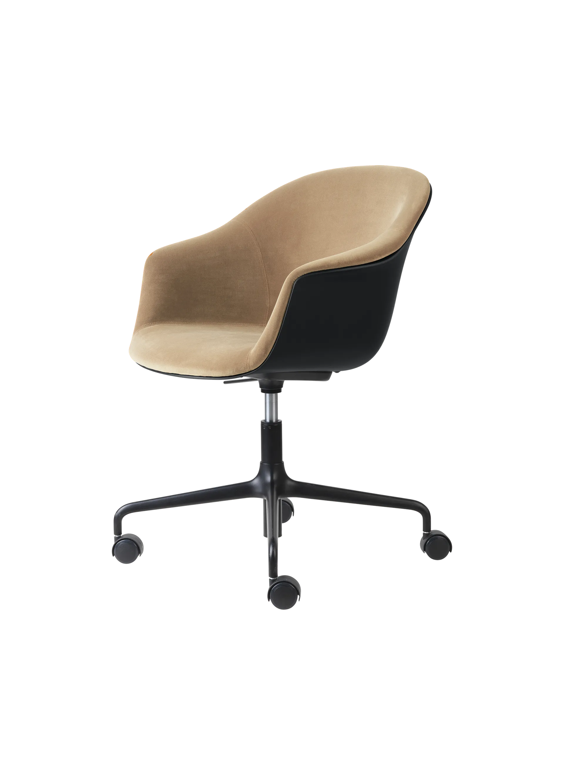 GUBI Bat Meeting Chair, Front Upholstered (Dandy, GUBI (905 Dune, Standard))