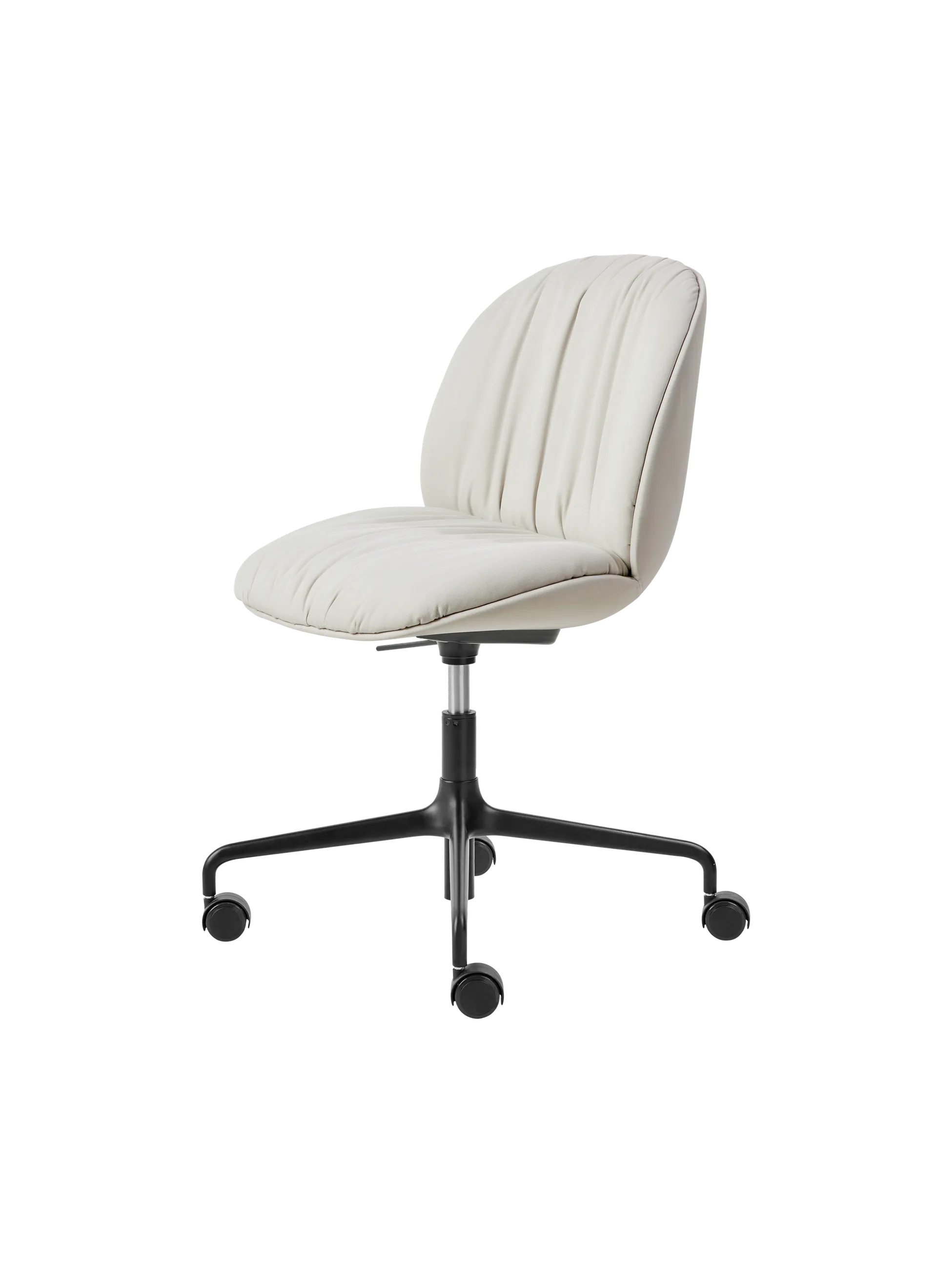 GUBI Beetle Soft Meeting Chair (Reales, GUBI (001, Standard), Height adjustable 4-star base w. castors)