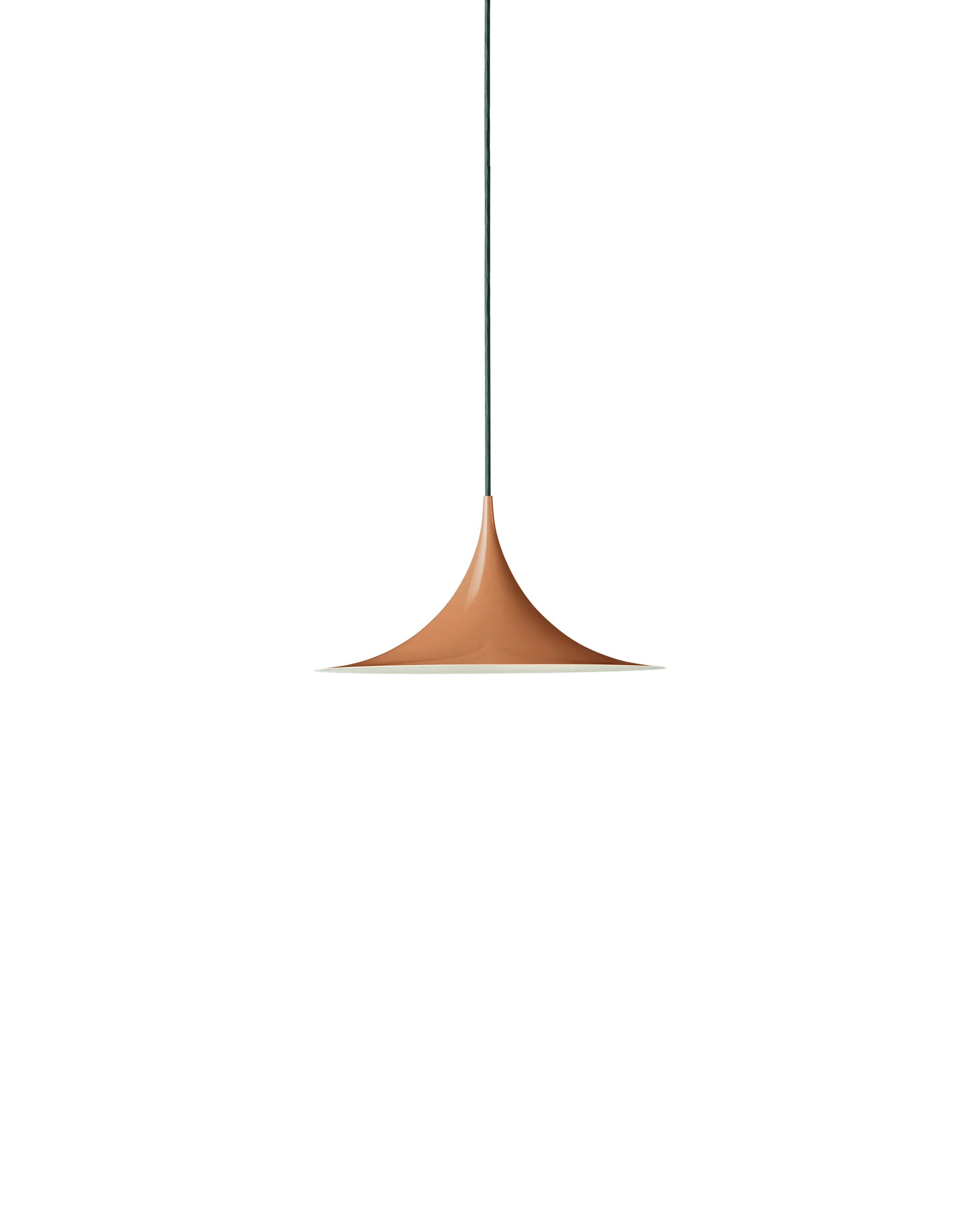 GUBI Semi Pendant (Roasted Pumpkin Glossy, Ø30 x 15 cm, EU)