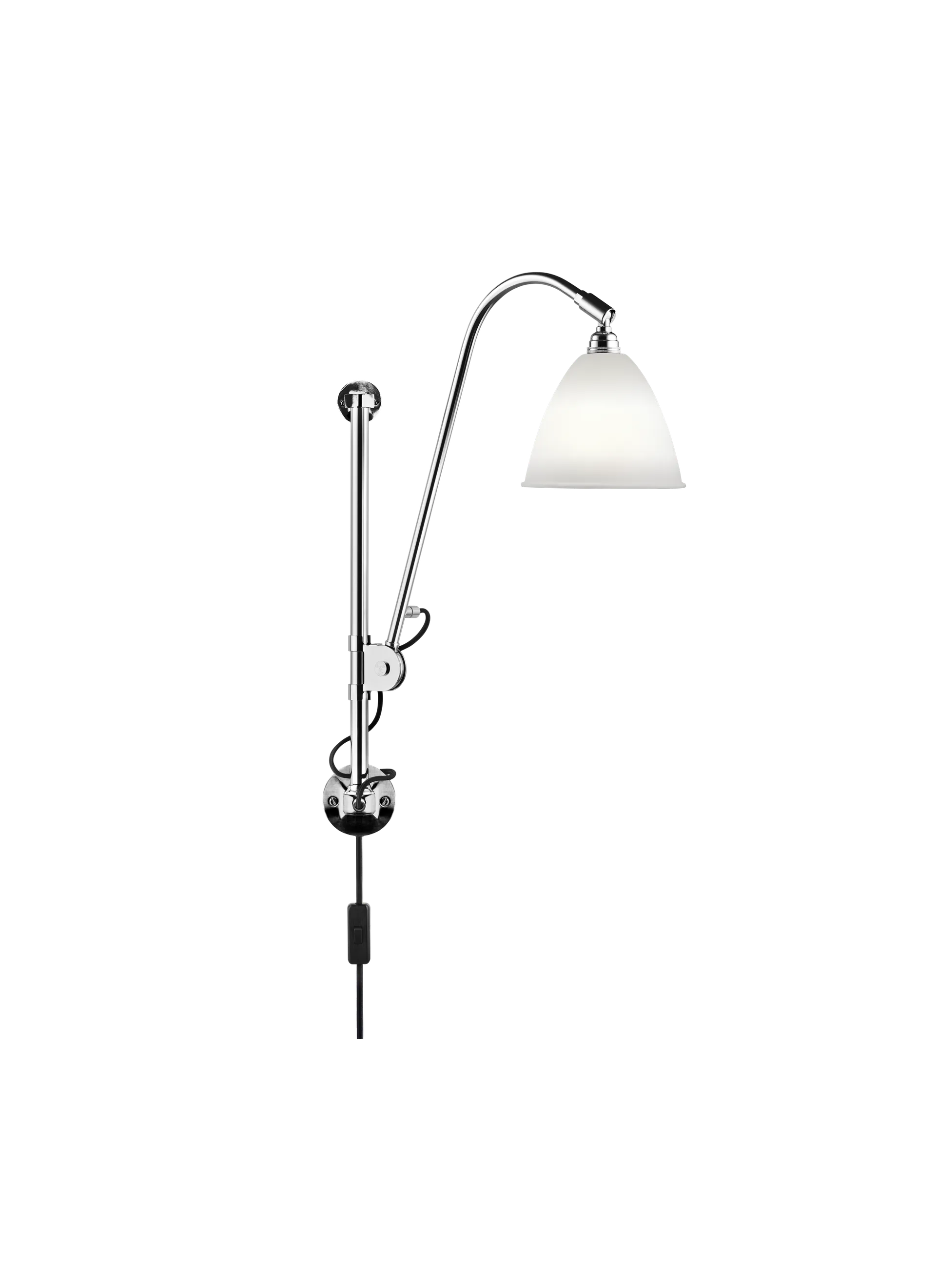 GUBI Bestlite BL5 Wall Lamp (Bone China, Chrome, UK)