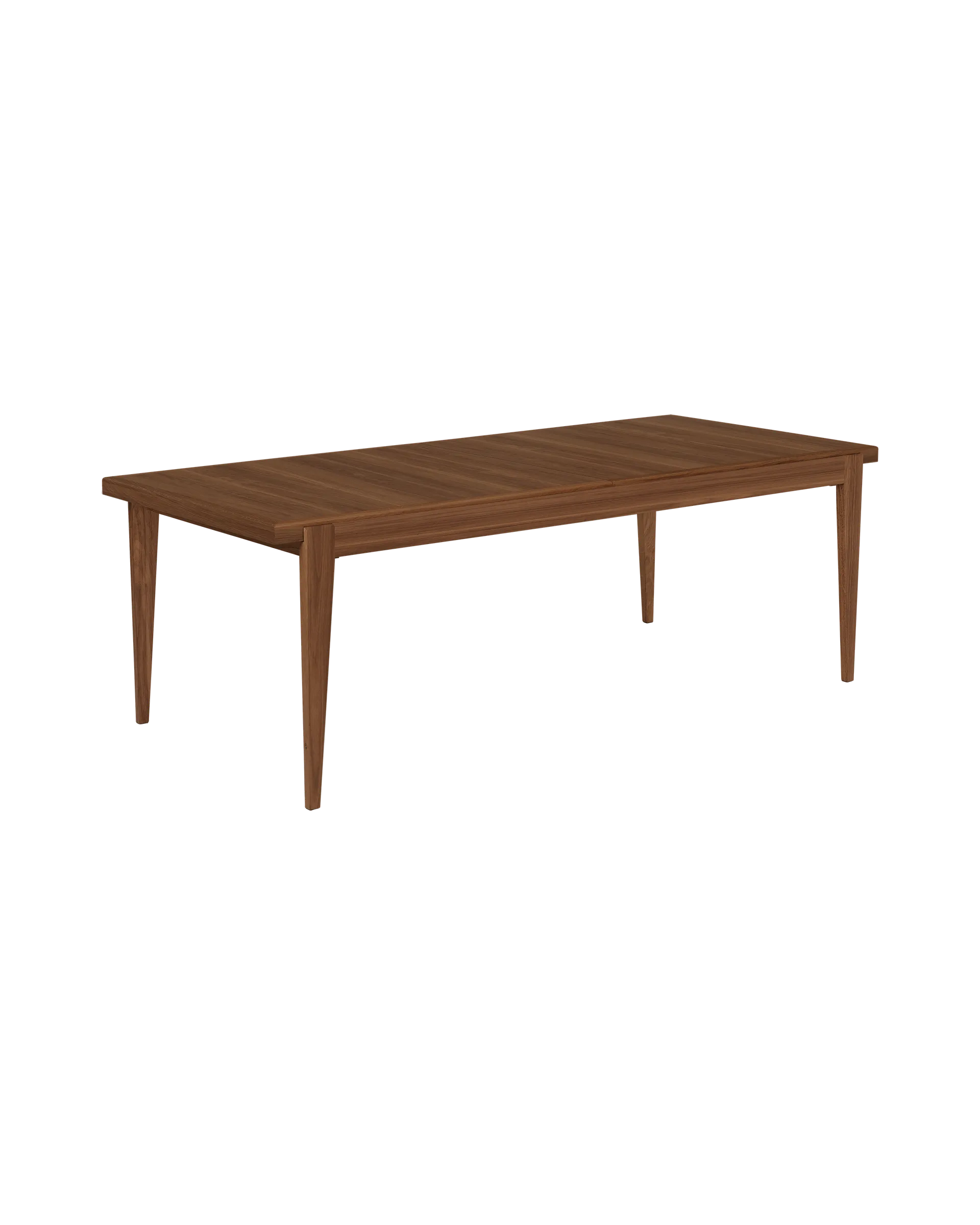GUBI S-Table Dining Table, Rectangular Extendable (American Walnut Matt Lacquered, American Walnut Matt Lacquered, 95 x 220/270/320)