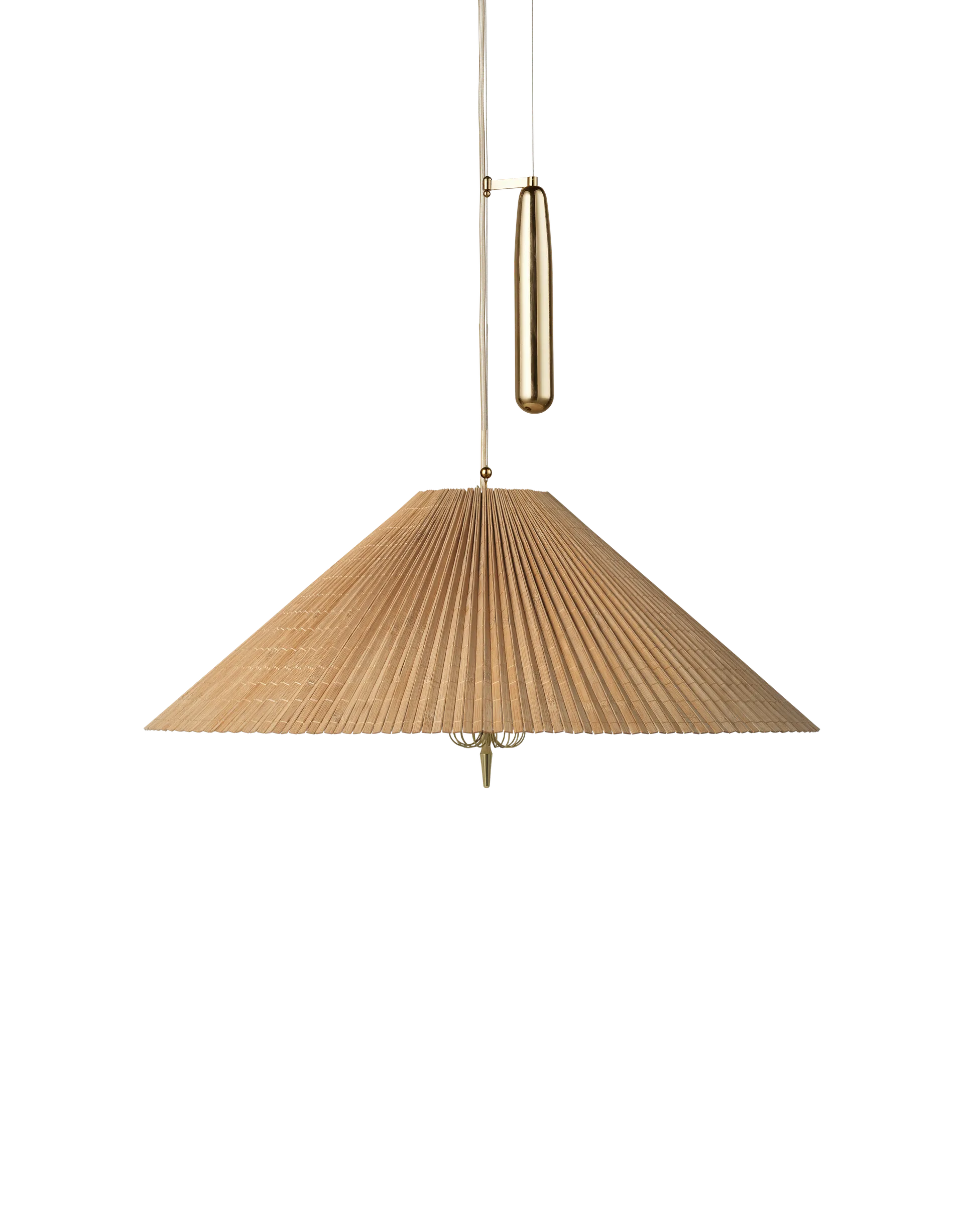 GUBI 1972 Pendant (Bamboo, Yes, Ø60 x 22 cm, EU)