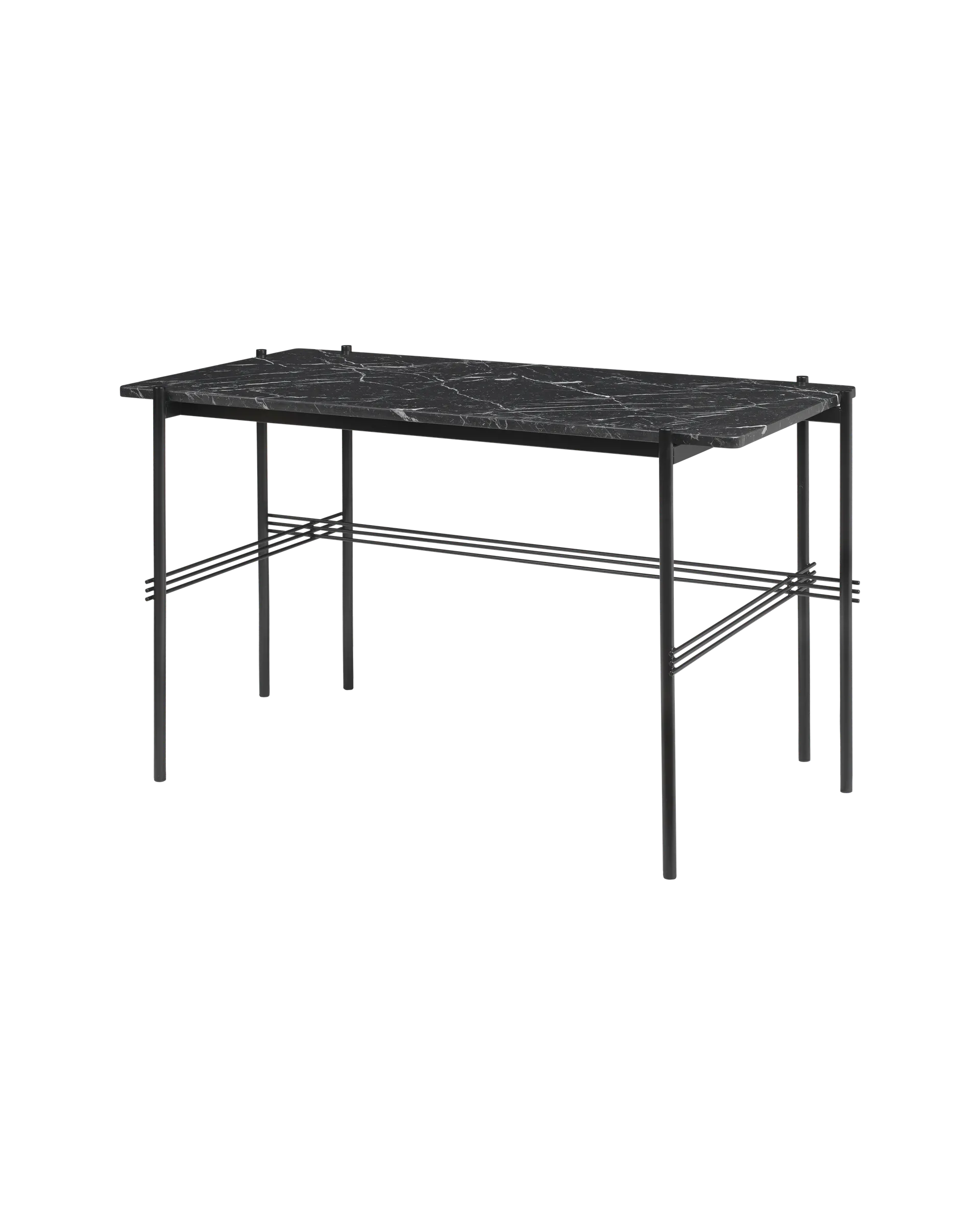 GUBI TS Desk (Black base, Black Marquina Marble, 120 x 60 cm)