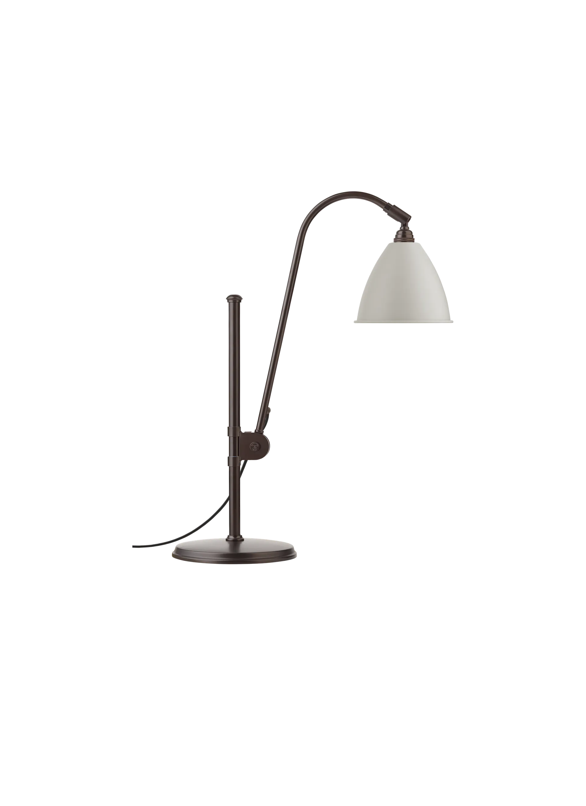 GUBI Bestlite BL1 Table Lamp (Classic White Semi Matt, Black Brass, UK)