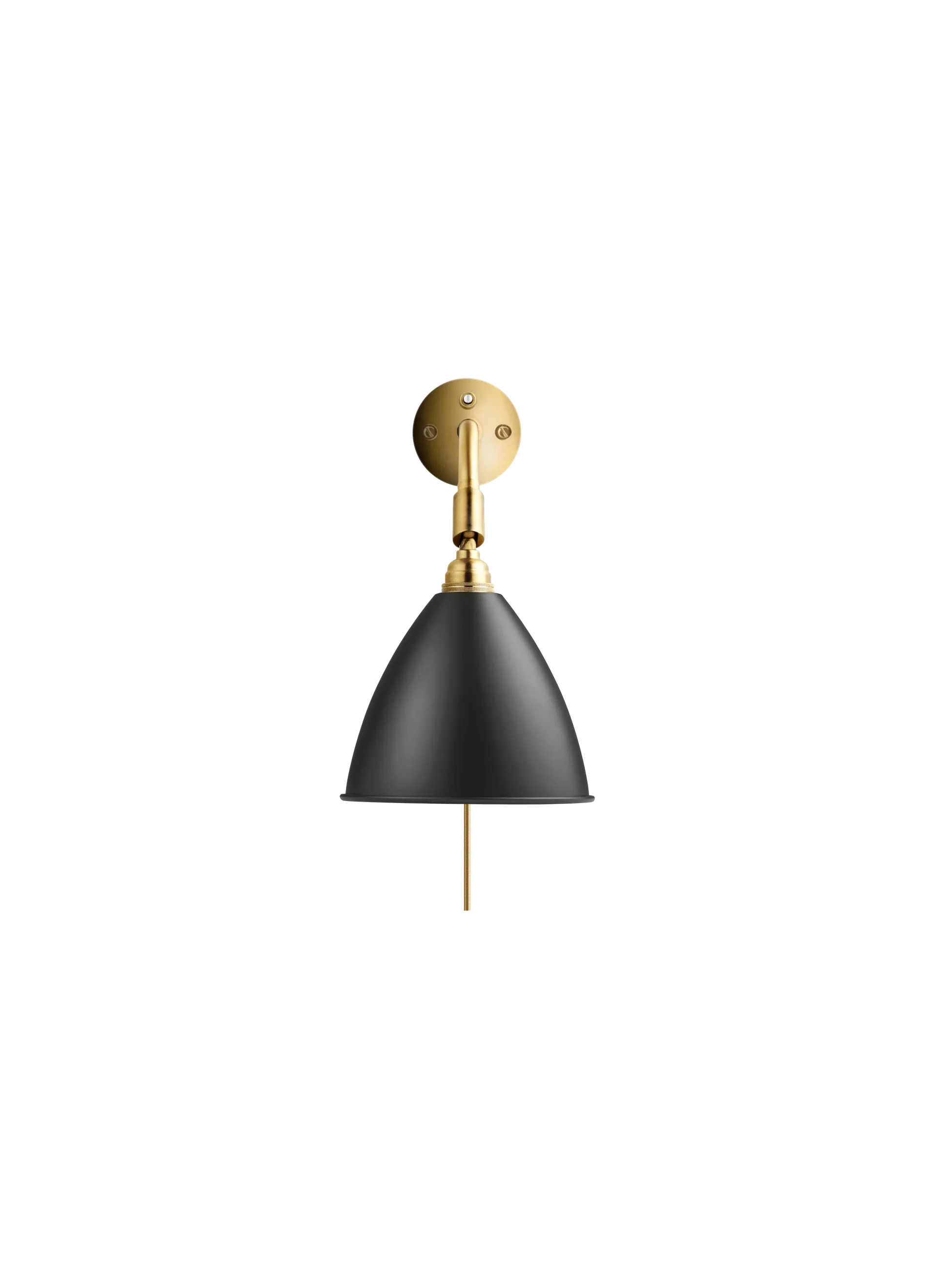 GUBI Bestlite BL7 Wall Lamp (Black Semi Matt, Brass, UK)