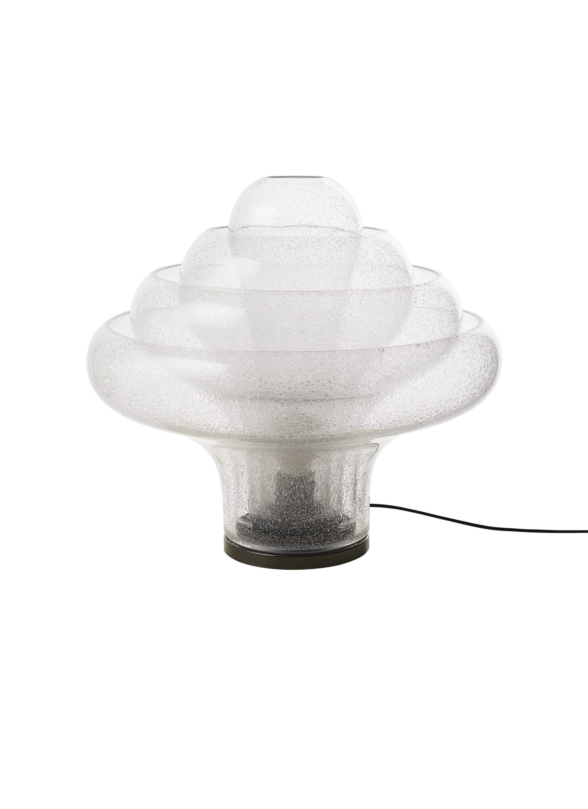 GUBI Lotus Table Lamp (Bubble Glass, Black Chrome, UK)