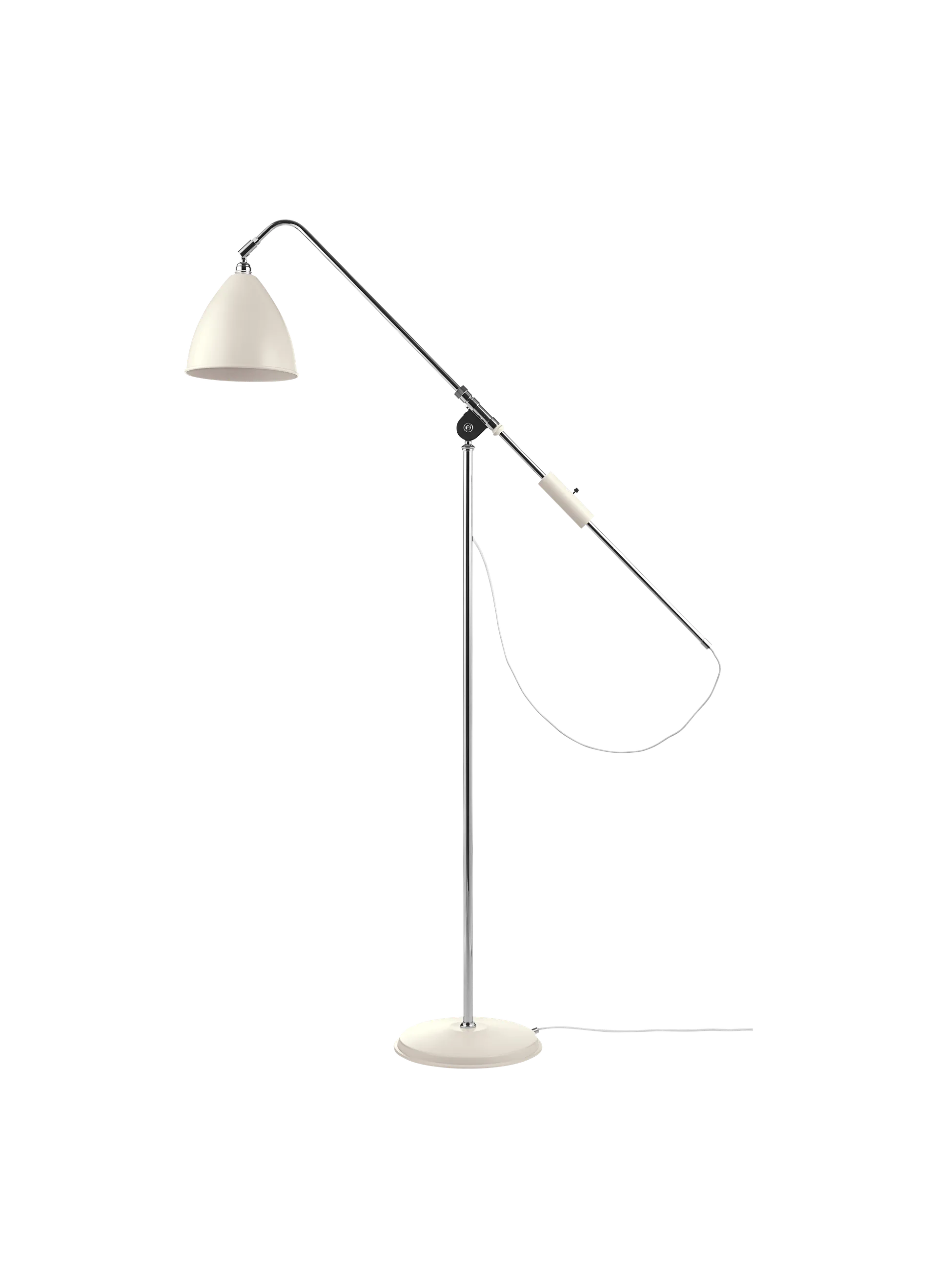 GUBI Bestlite BL4 Floor Lamp (Soft White Semi Matt, Chrome, UK)