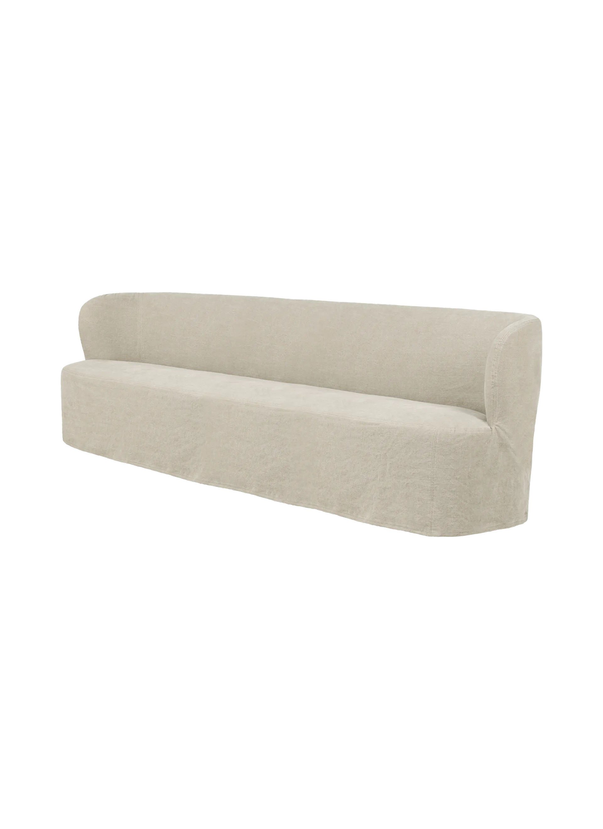 GUBI Stay Sofa with Slipcover (Linen, GUBI (0023, Standard), 260x70)
