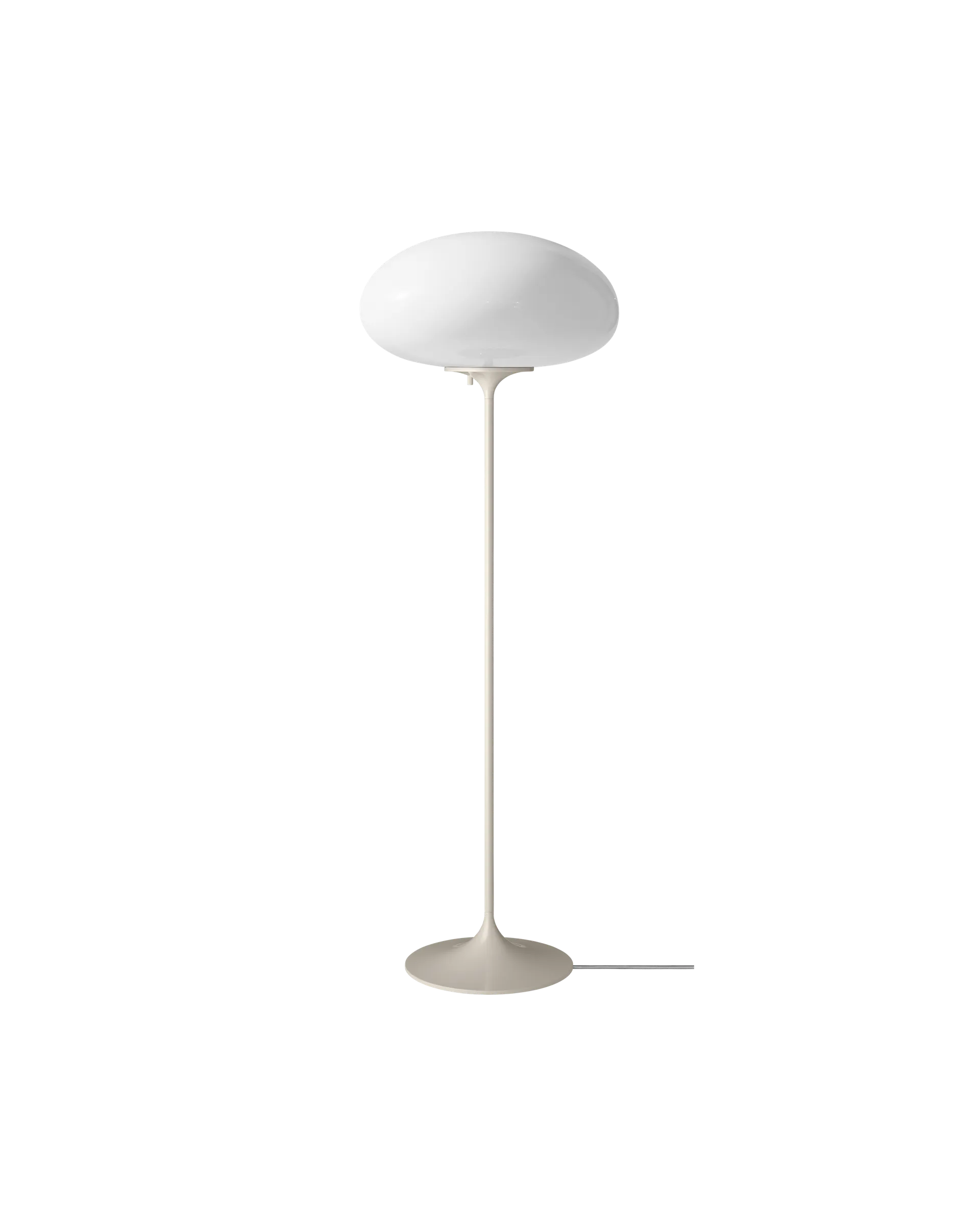 GUBI Stemlite Floor Lamp (Opal Glass, Pebble Grey, 110 cm, UK)