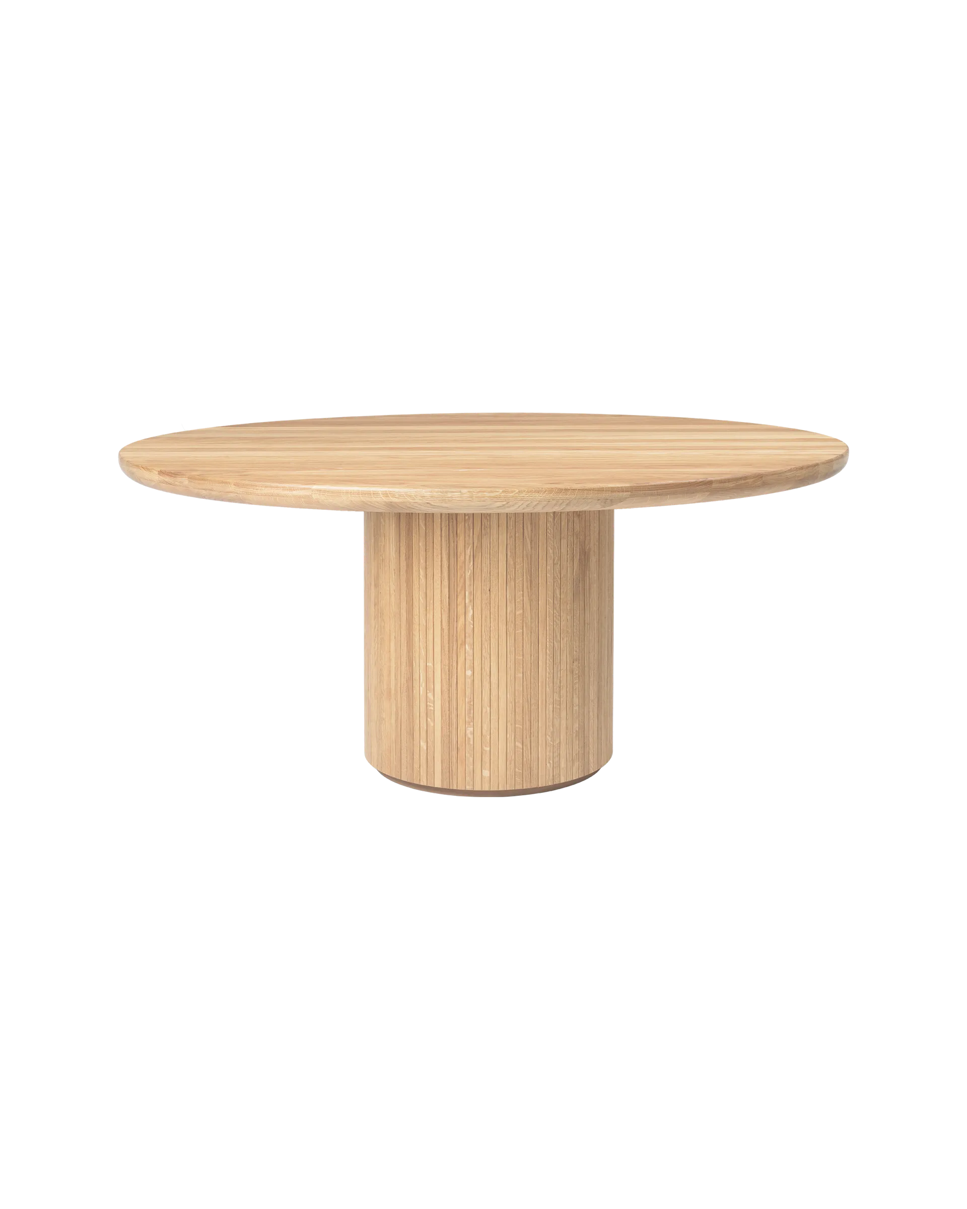 GUBI Moon Dining Table, Round (Solid Oak Soap Treated, Solid Oak Soap Treated, Ø150 cm)