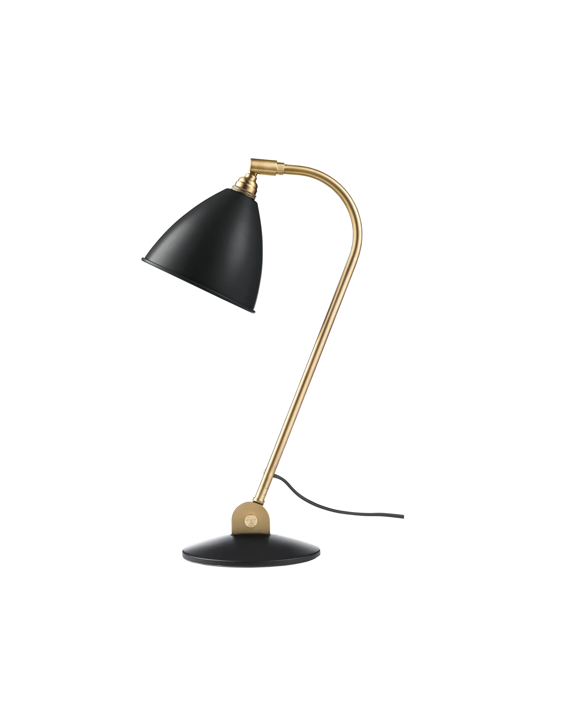 GUBI Bestlite BL2 Table Lamp (Soft Black Semi Matt, Brass, UK)