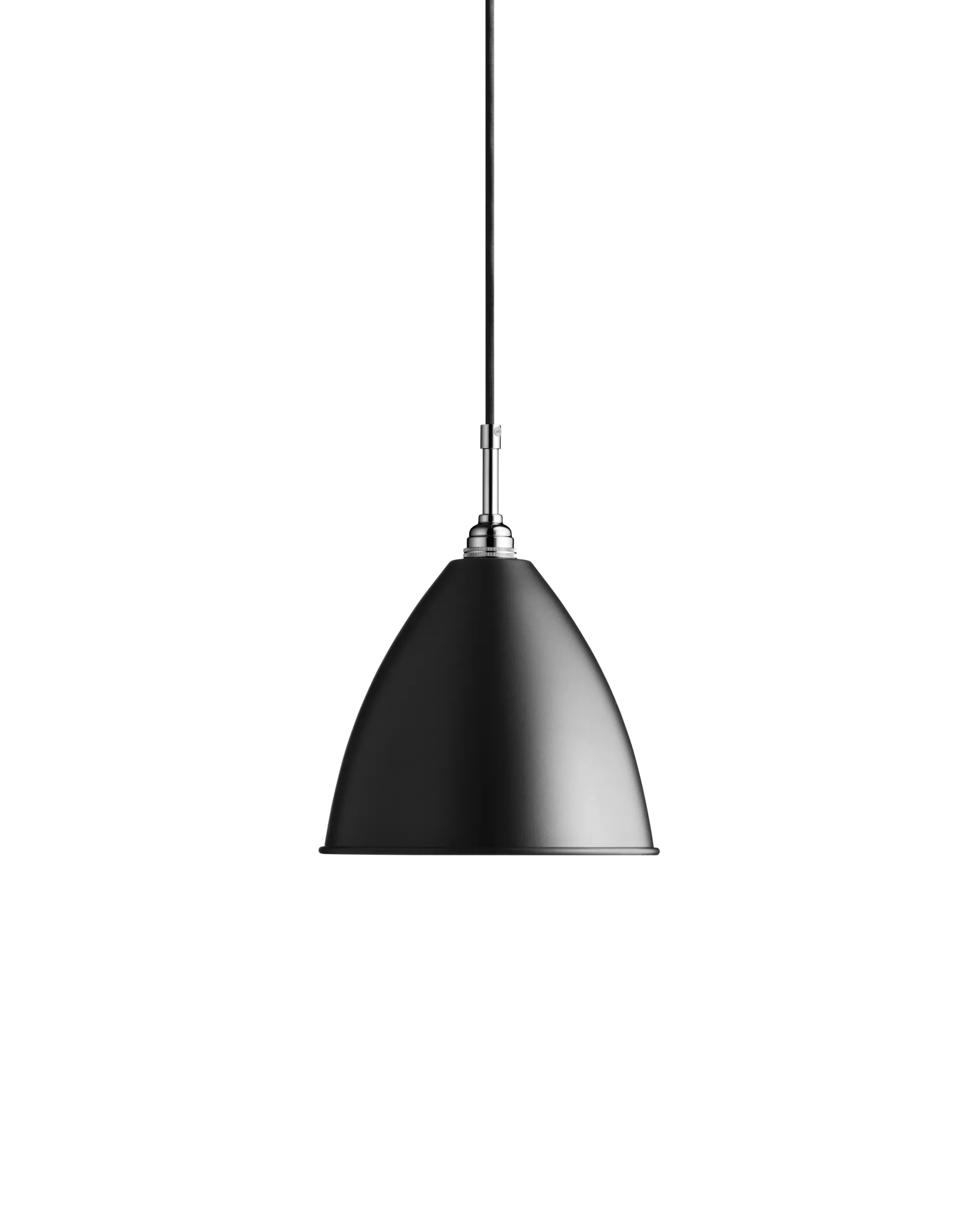 GUBI Bestlite BL9 Pendant (Black Semi Matt, Chrome, Ø21 x 18 cm, EU)
