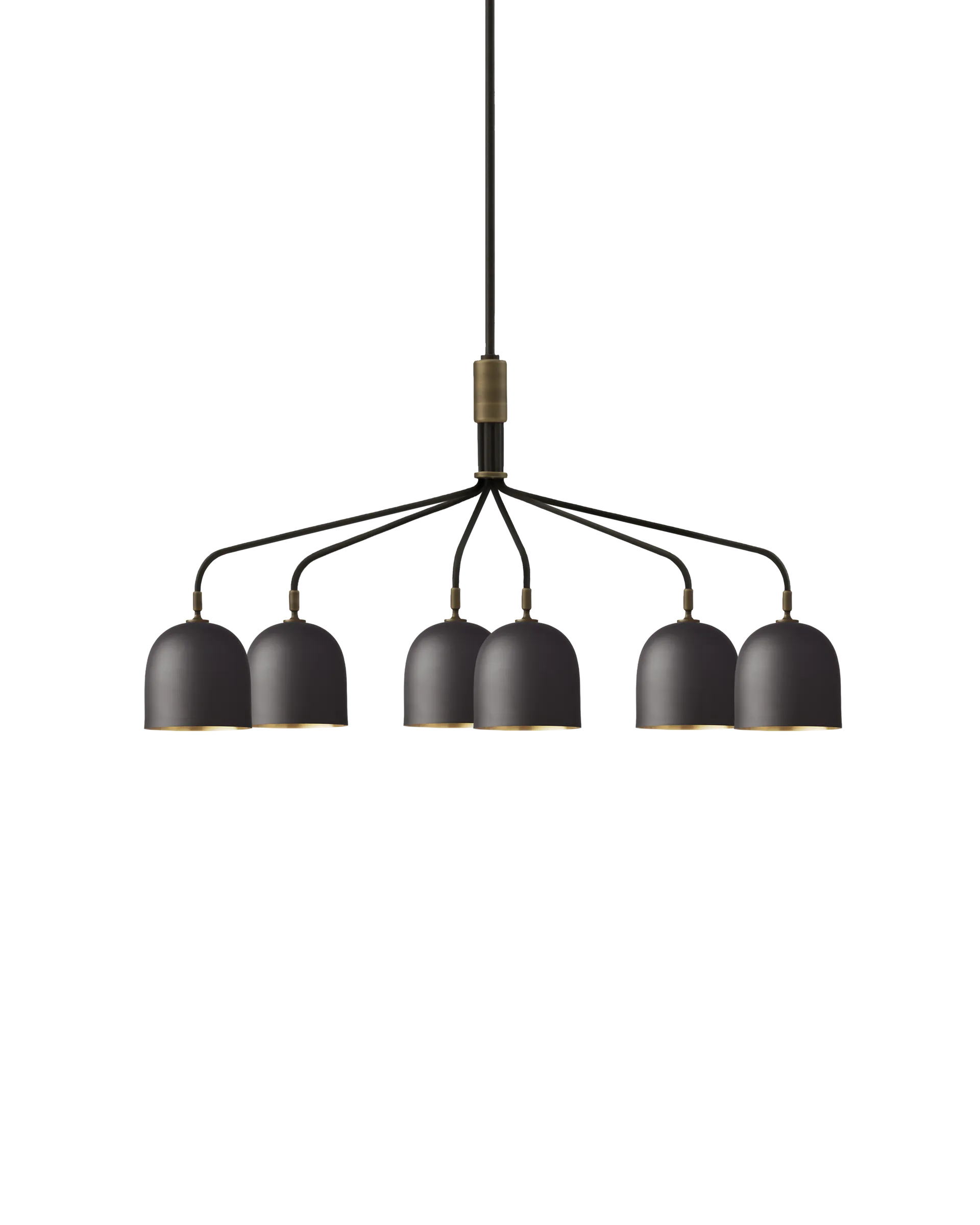 GUBI Howard Chandelier (Gunmetal, 6, Long, EU)