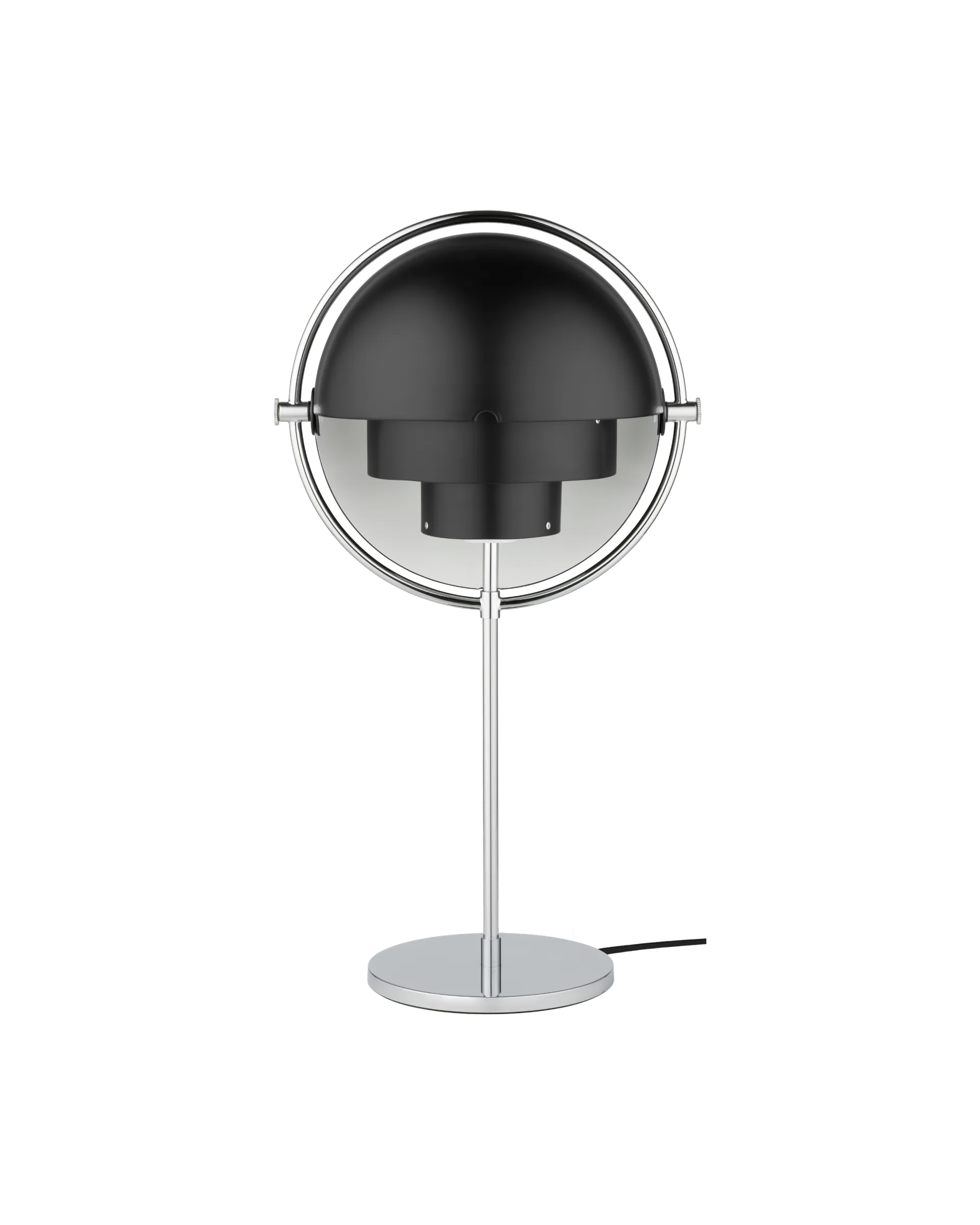 GUBI Multi-Lite Table Lamp (Soft Black Semi Matt, Chrome, UK)