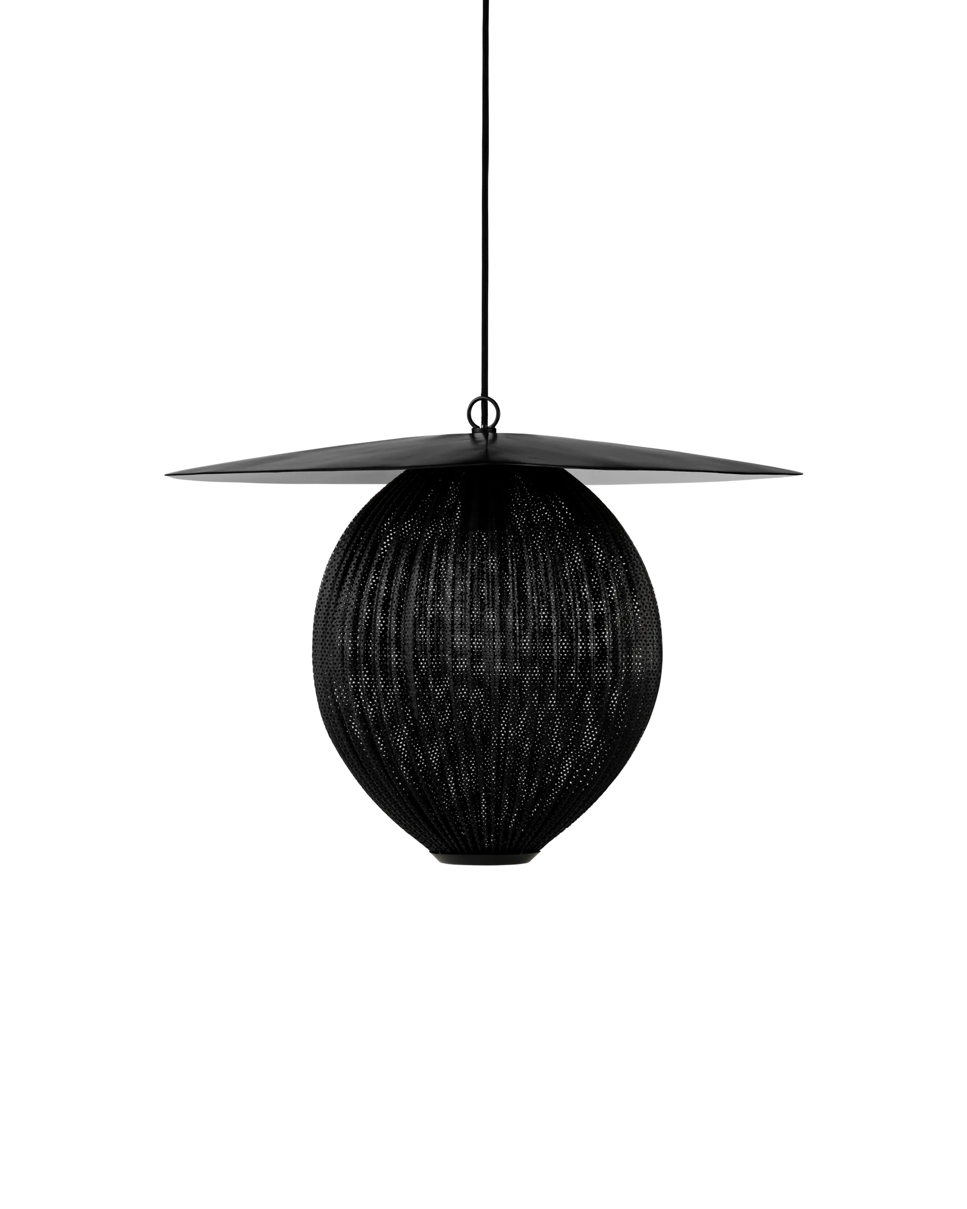 GUBI Satellite Pendant (Black, Soft Black Semi Matt, Ø27 x 38 cm, EU)