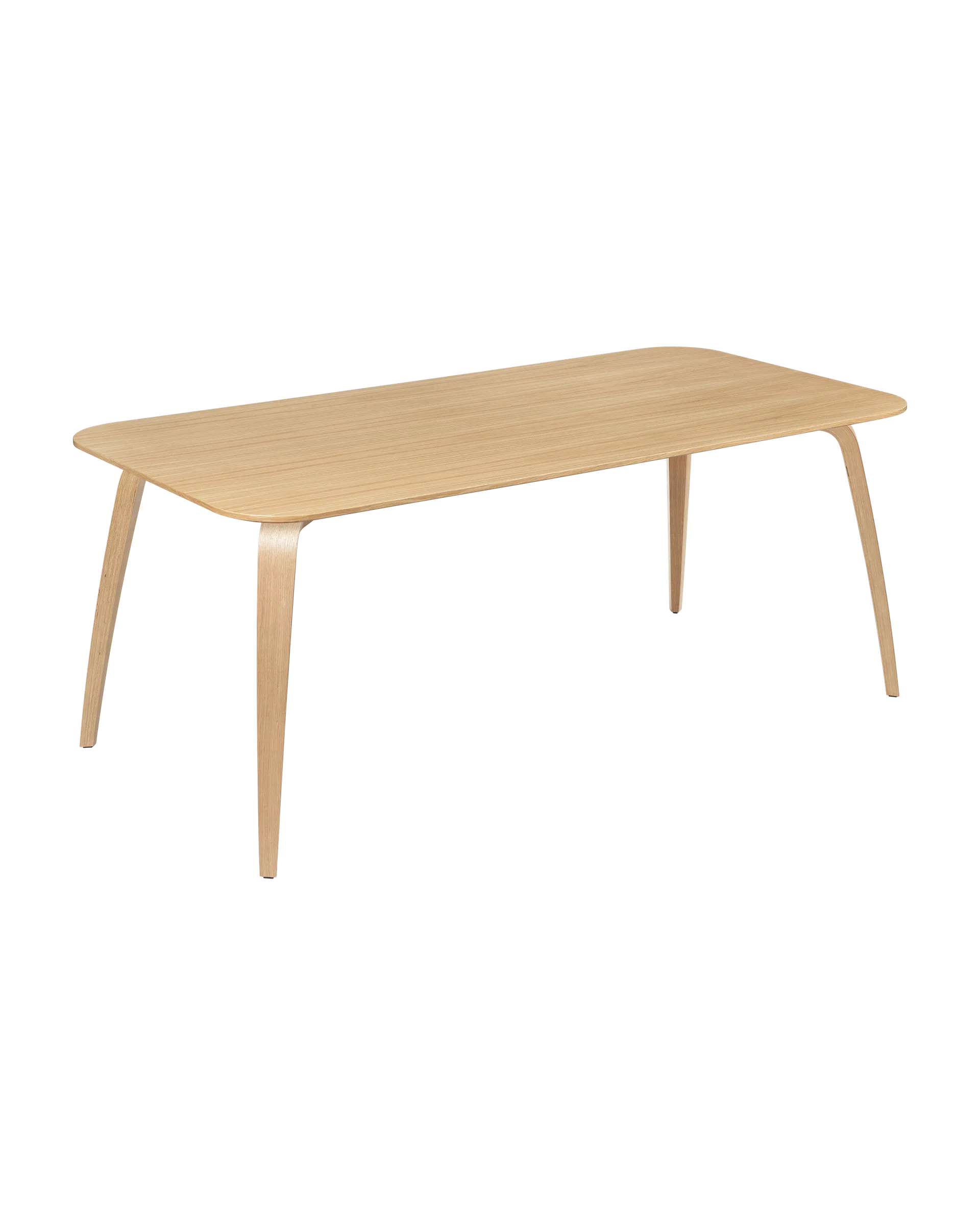 GUBI GUBI Dining Table, Rectangular (Oak Semi Matt Lacquered, 180 x 90 cm)