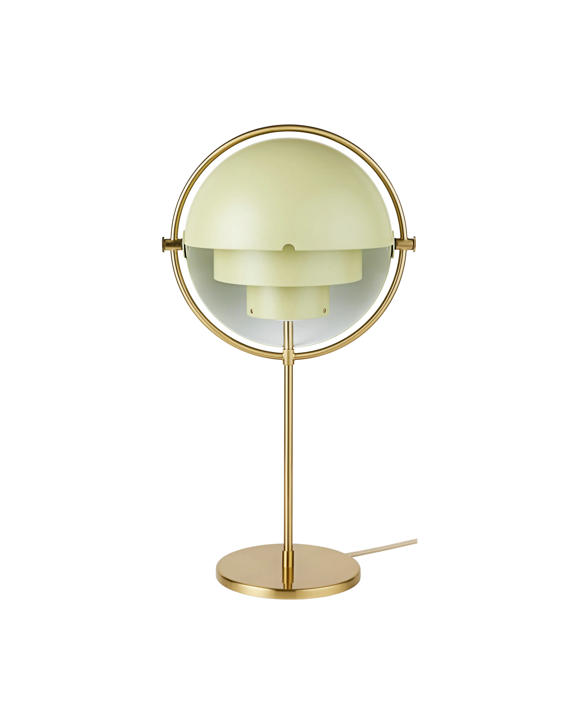 GUBI Multi-Lite Table Lamp (Desert Sage, Brass, EU)