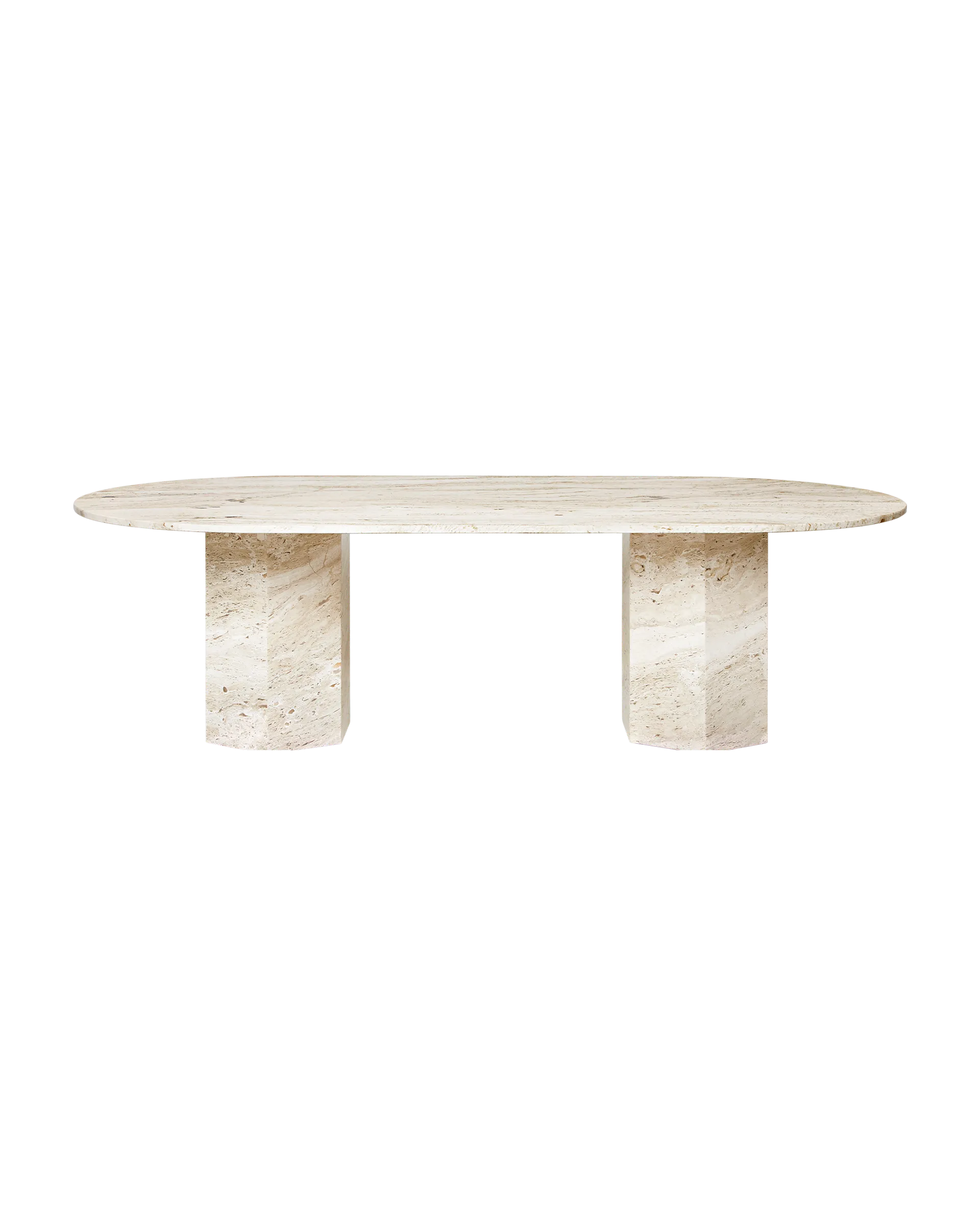 GUBI Epic Dining Table, Elliptical (Neutral White)