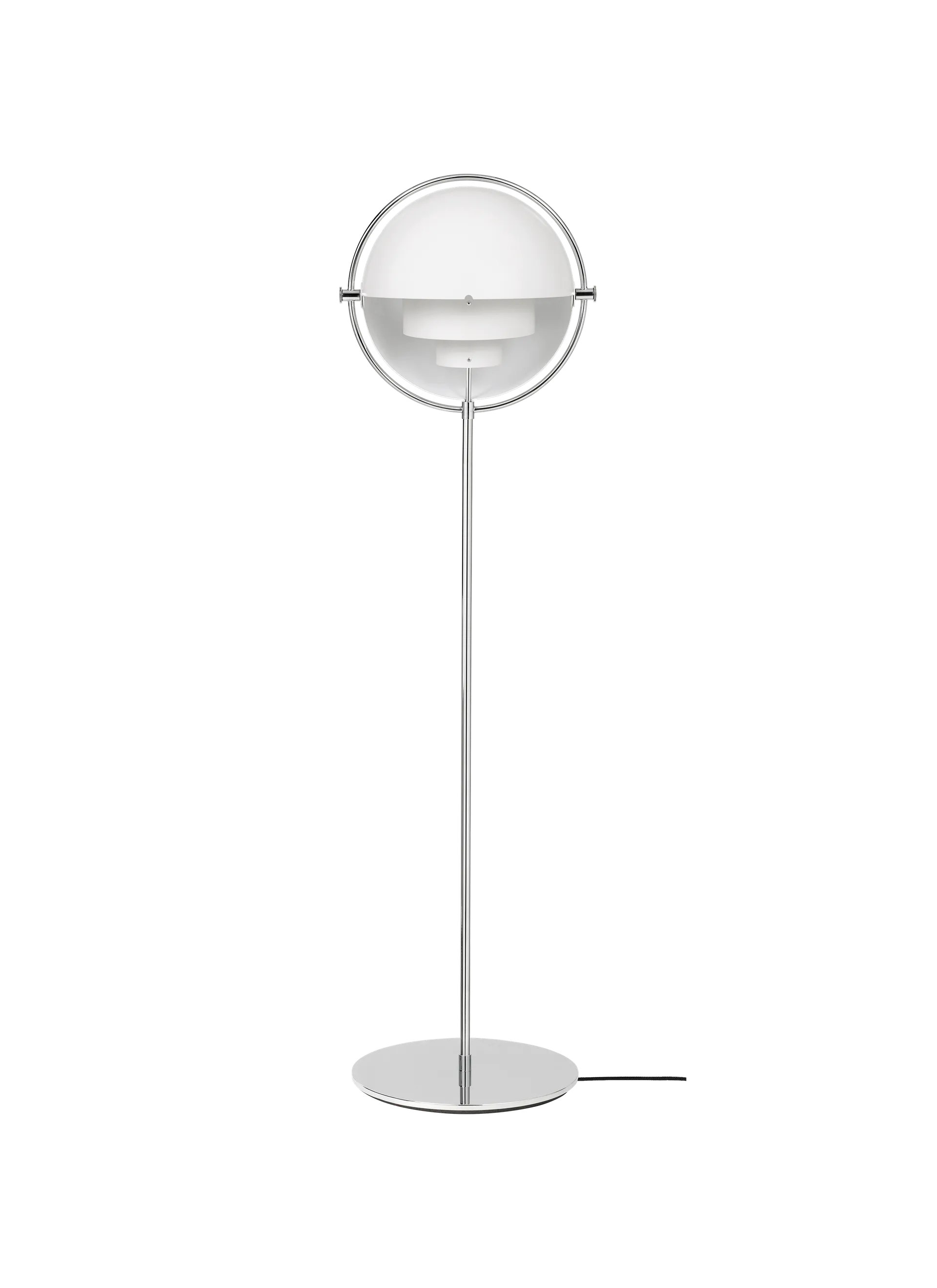GUBI Multi-Lite Floor Lamp (White Semi Matt, Chrome, UK)