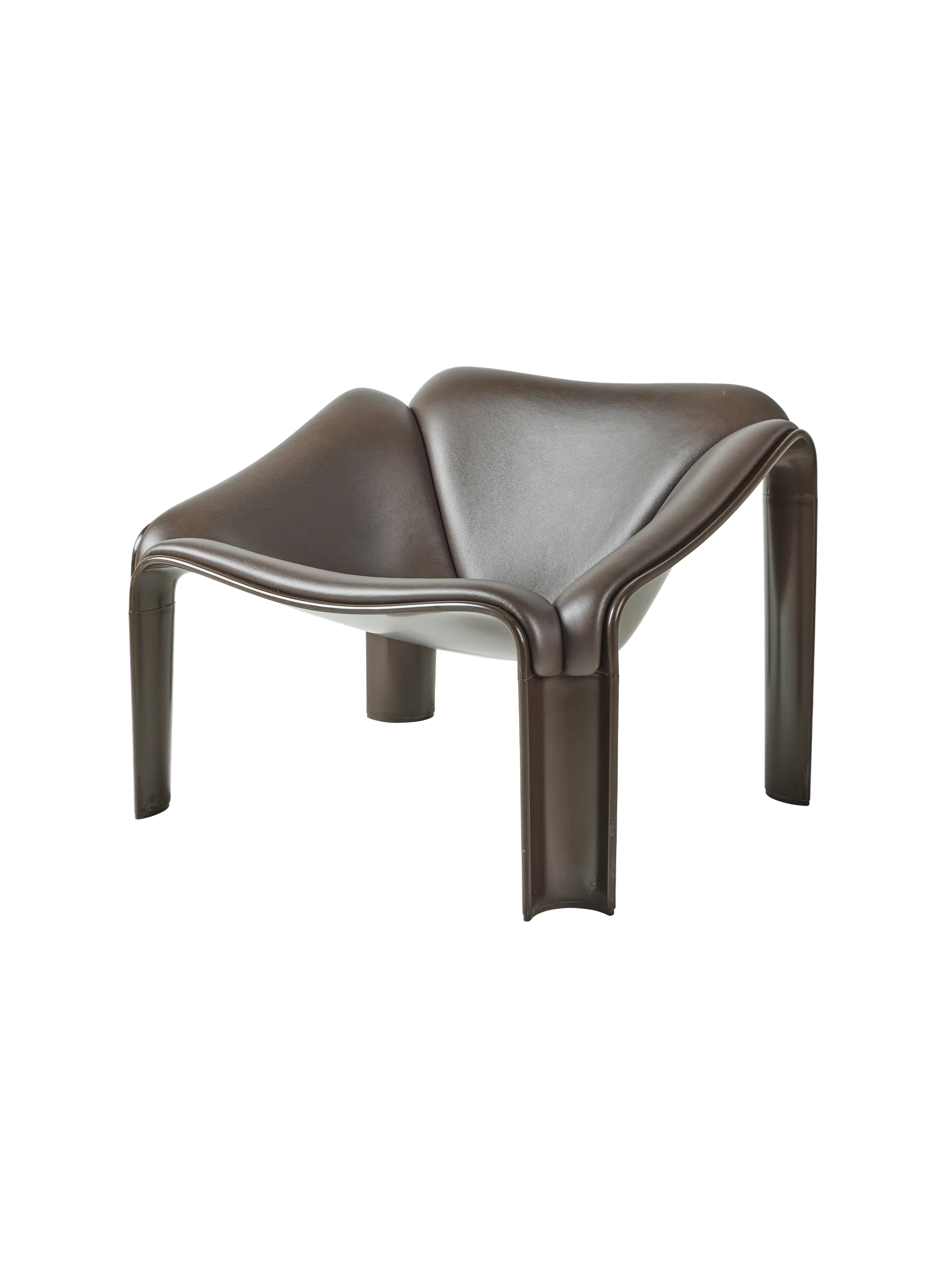 GUBI F300 Lounge Chair (Smooth Leather GUBI (Coffee), Molé)
