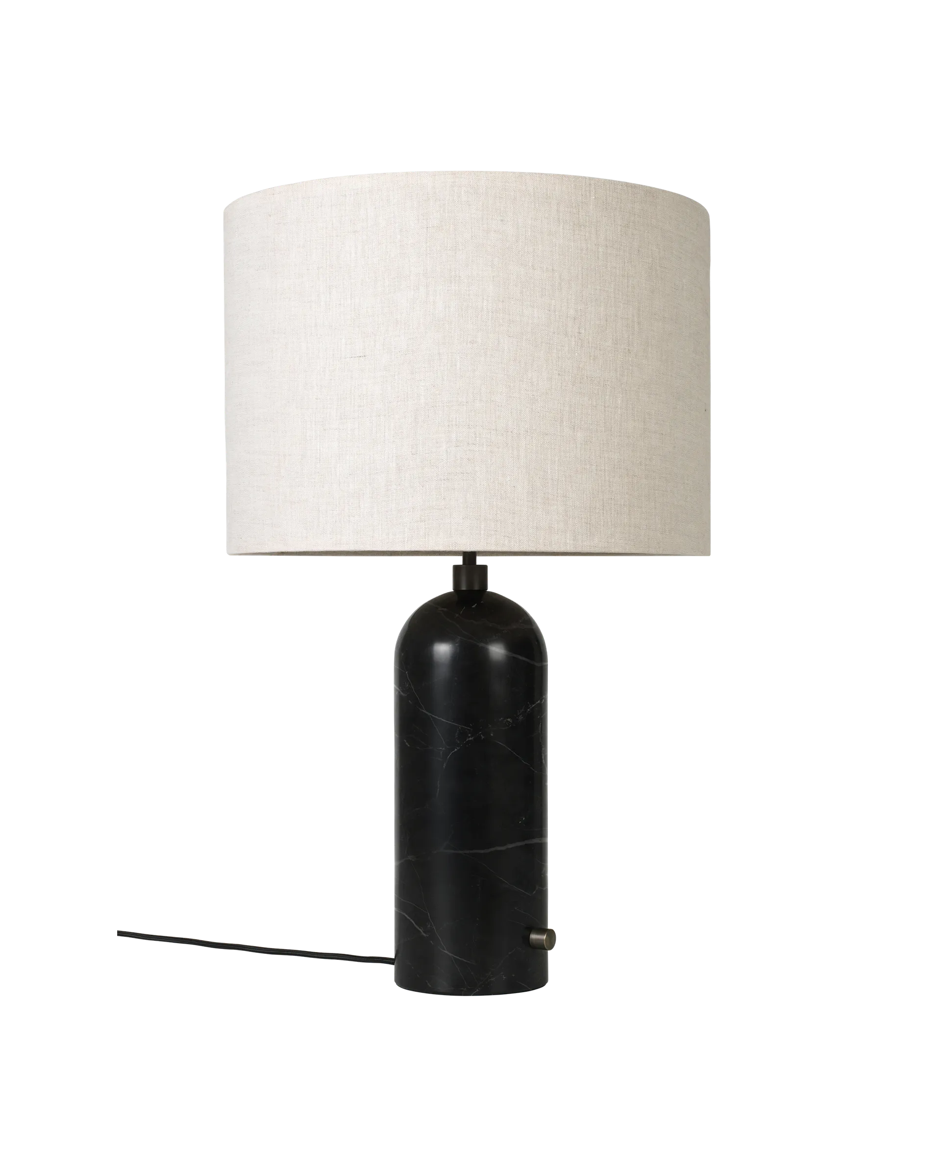 GUBI Gravity Table Lamp (Canvas shade, Black Marble, 65 cm, UK)