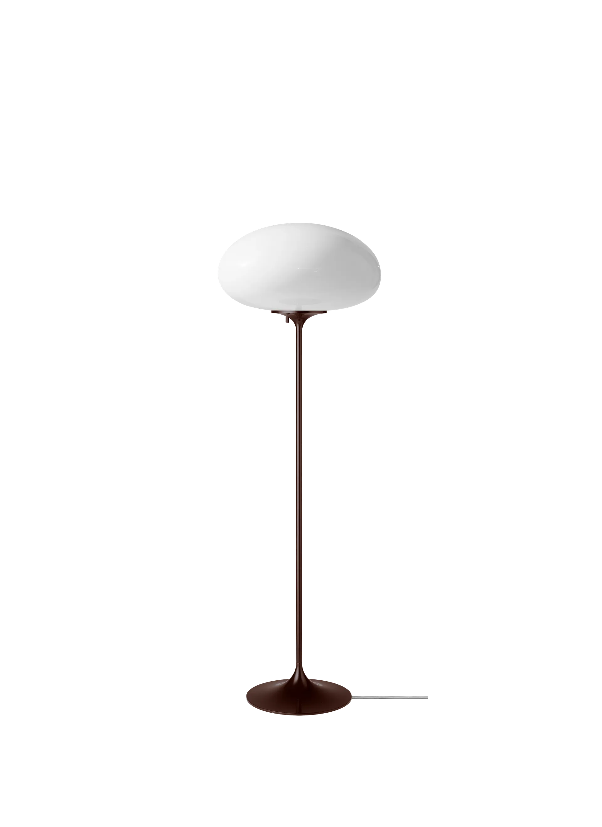 GUBI Stemlite Floor Lamp (Opal Glass, Black Red, 110 cm, EU)