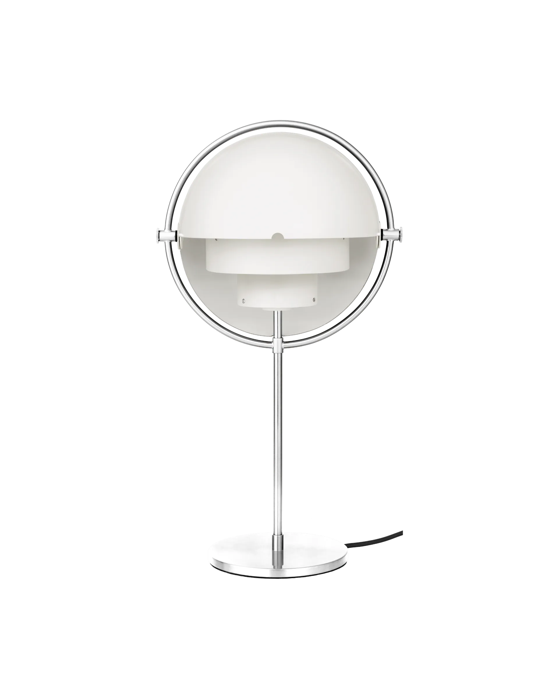 GUBI Multi-Lite Table Lamp (White Semi Matt, Chrome, EU)