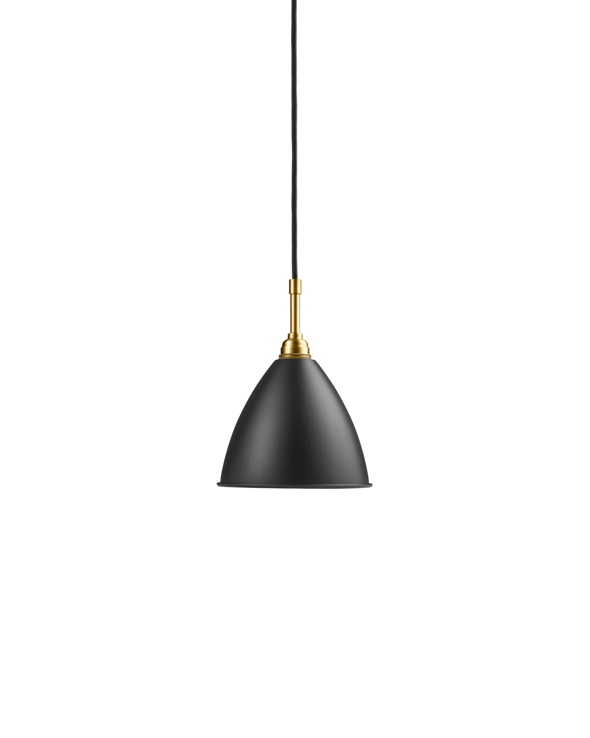 GUBI Bestlite BL9 Pendant (Black Semi Matt, Brass, Ø16 x 13 cm, EU)