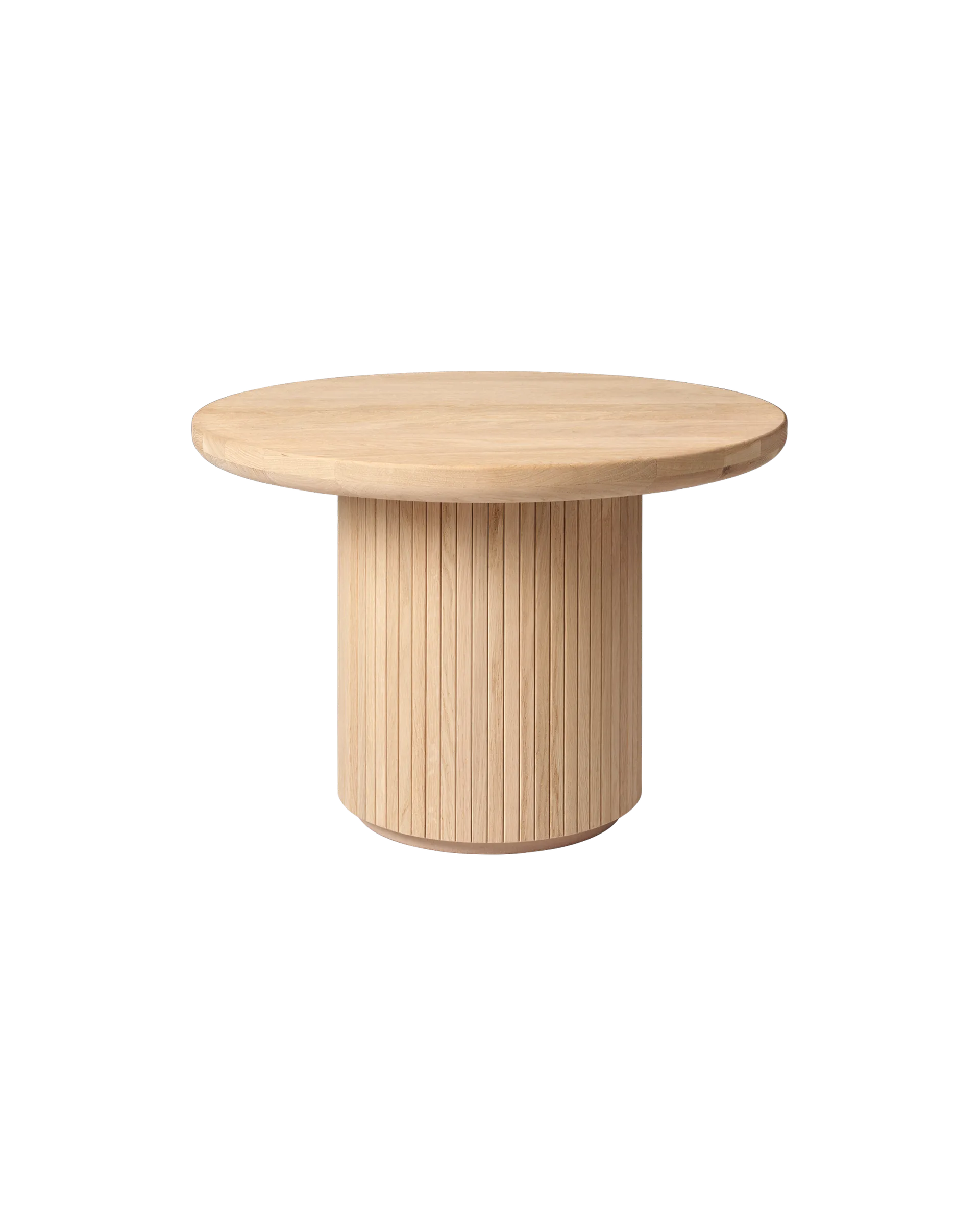 GUBI Moon Coffee Table, Round (Solid Oak Soap Treated, Solid Oak Soap Treated, Ø60 x H45 cm)