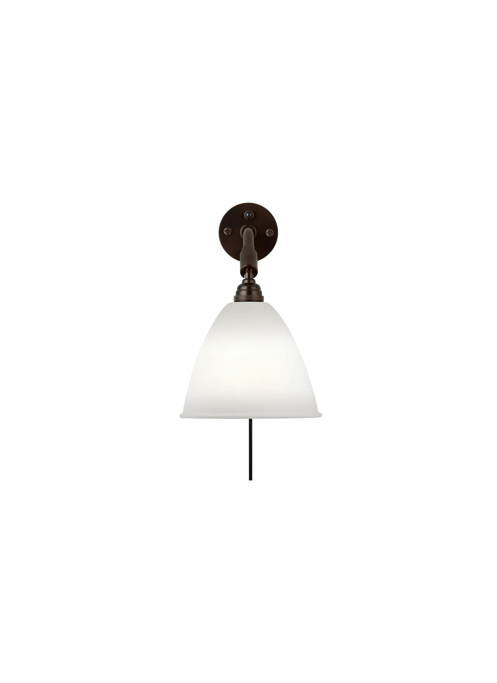GUBI Bestlite BL7 Wall Lamp (Bone China, Black Brass, UK)