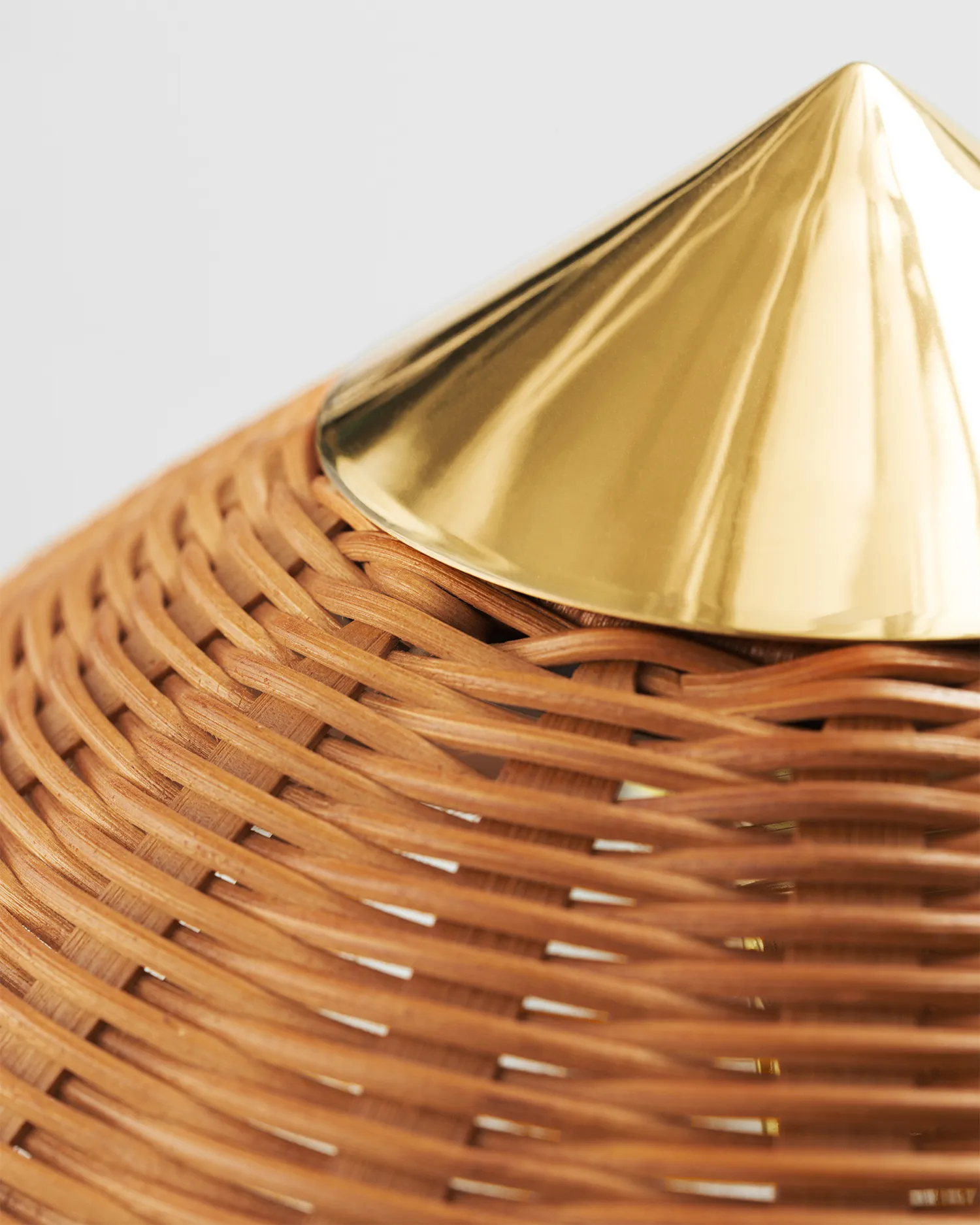 GUBI 9602 Floor Lamp Shade & Cone (Cone, Brass)