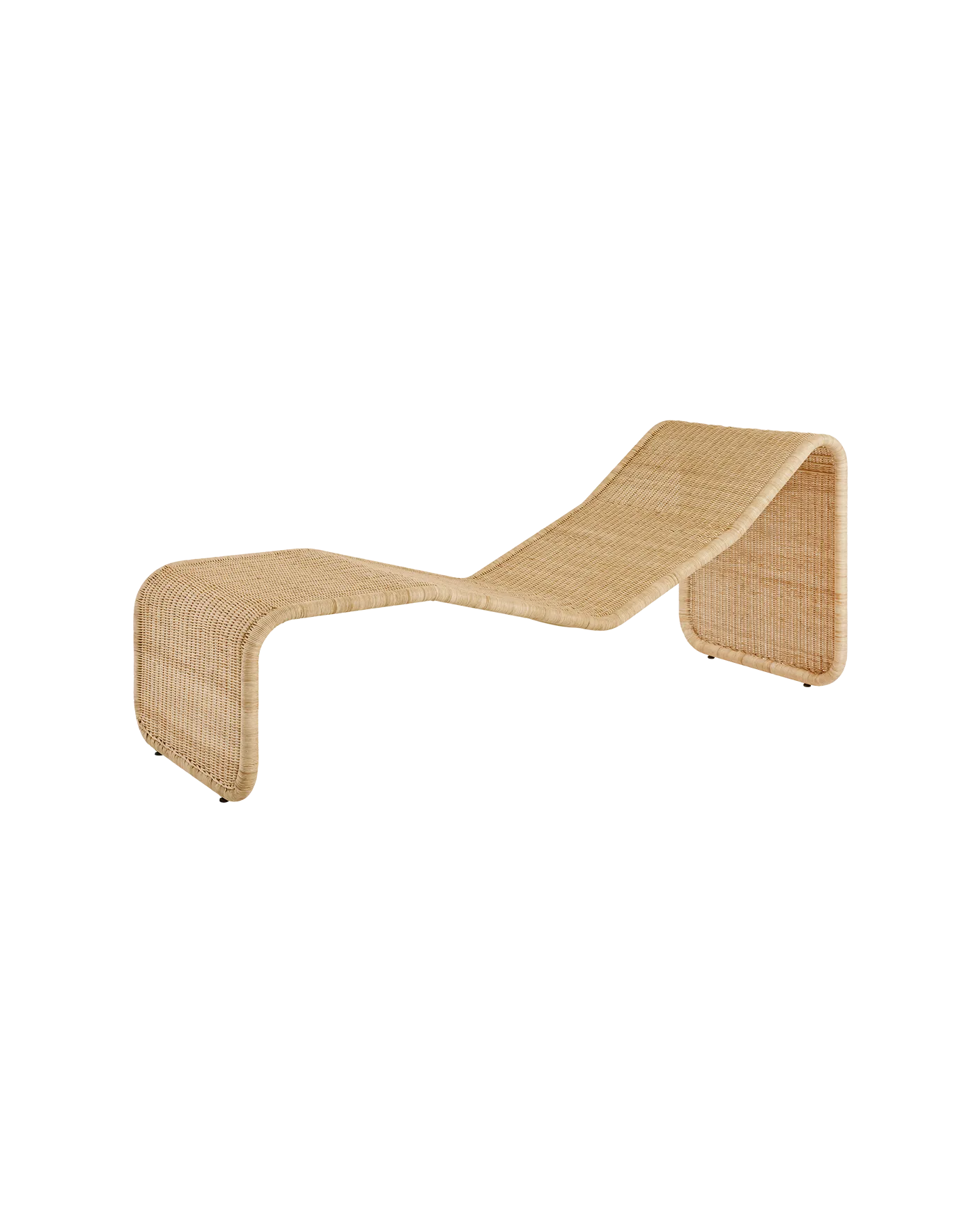 GUBI P3S Chaise Longue (Rattan)