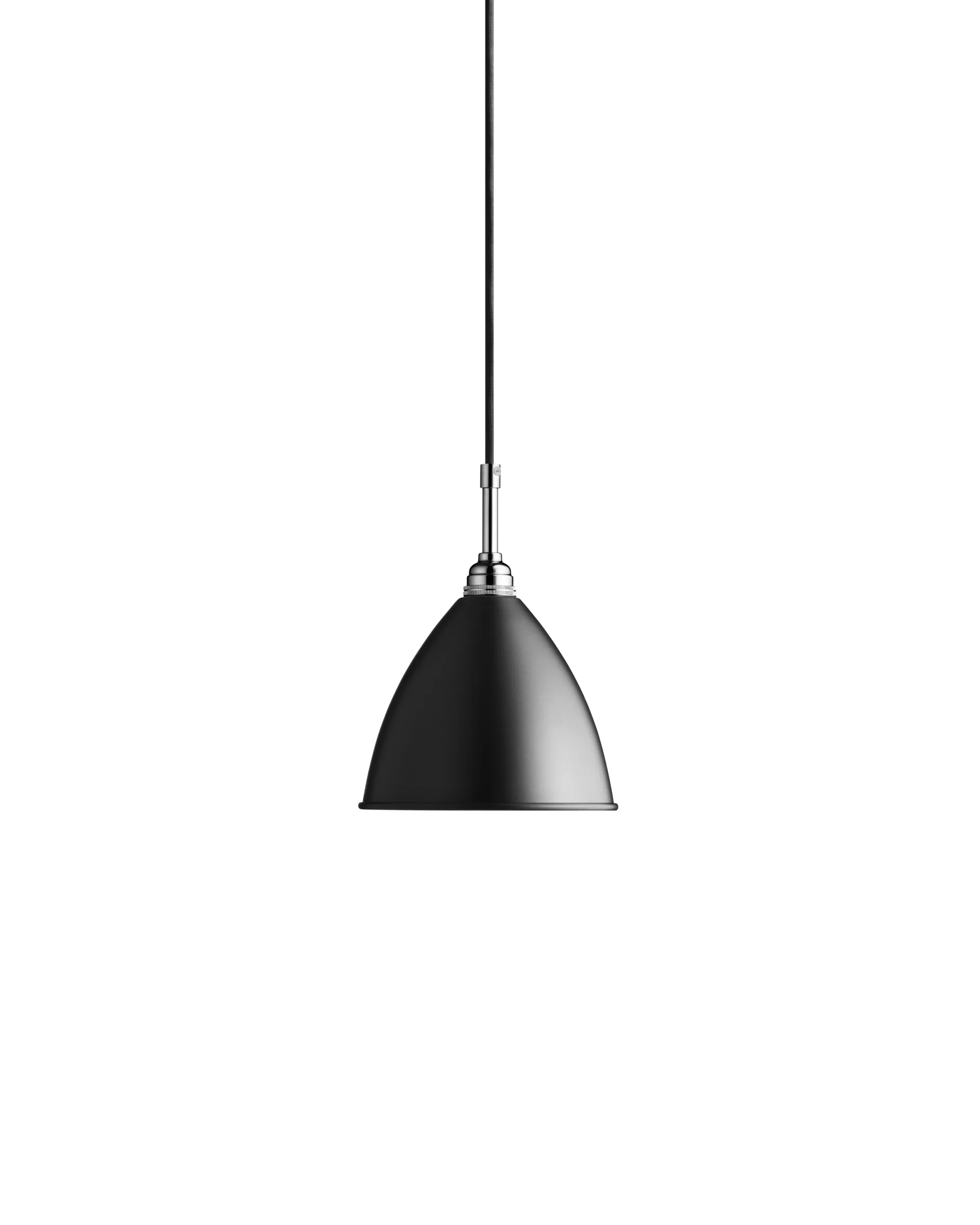 GUBI Bestlite BL9 Pendant (Black Semi Matt, Chrome, Ø16 x 13 cm, EU)