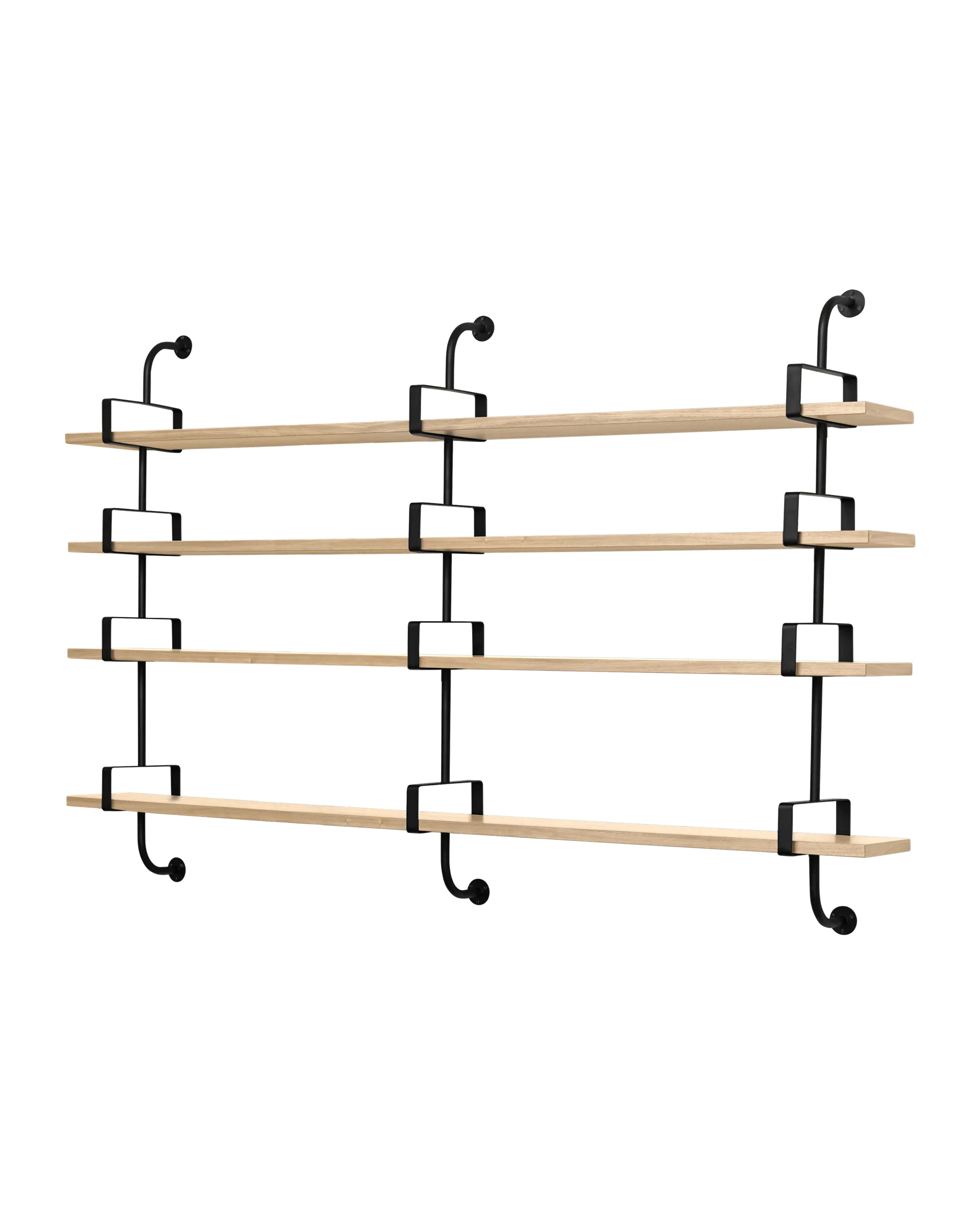 GUBI Démon Shelf (Oak Semi Matt Lacquered, Large, 4 Shelves)