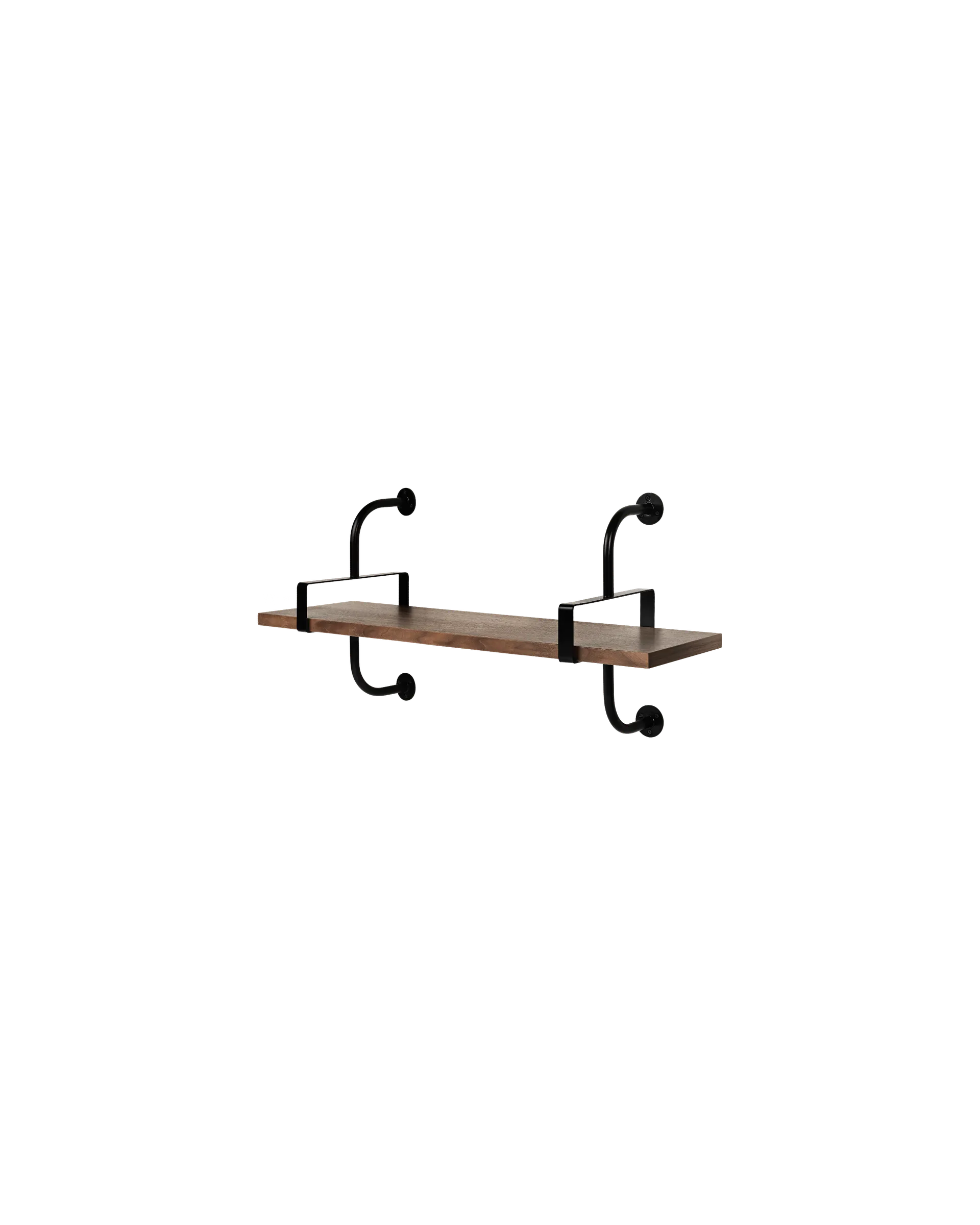 GUBI Démon Shelf (American Walnut Semi Matt Lacquered, Small, 1 Shelf)