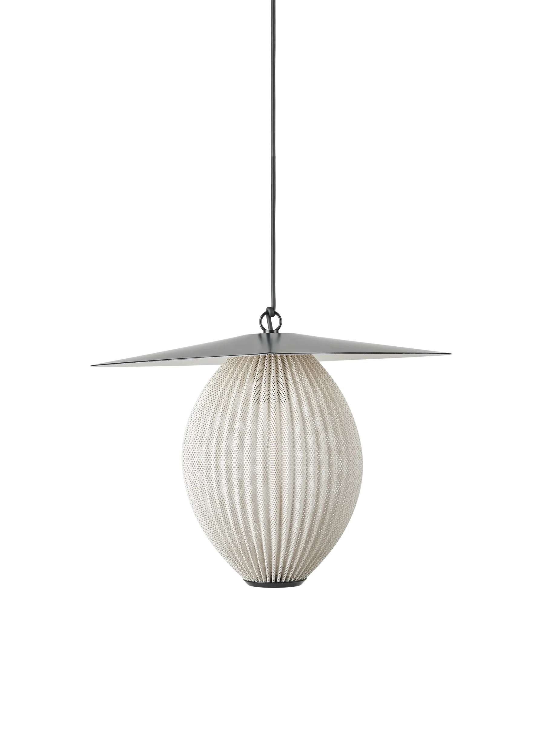 GUBI Satellite Pendant, Outdoor (Cream White Semi Matt, Ø27 x 38,5 cm, EU)