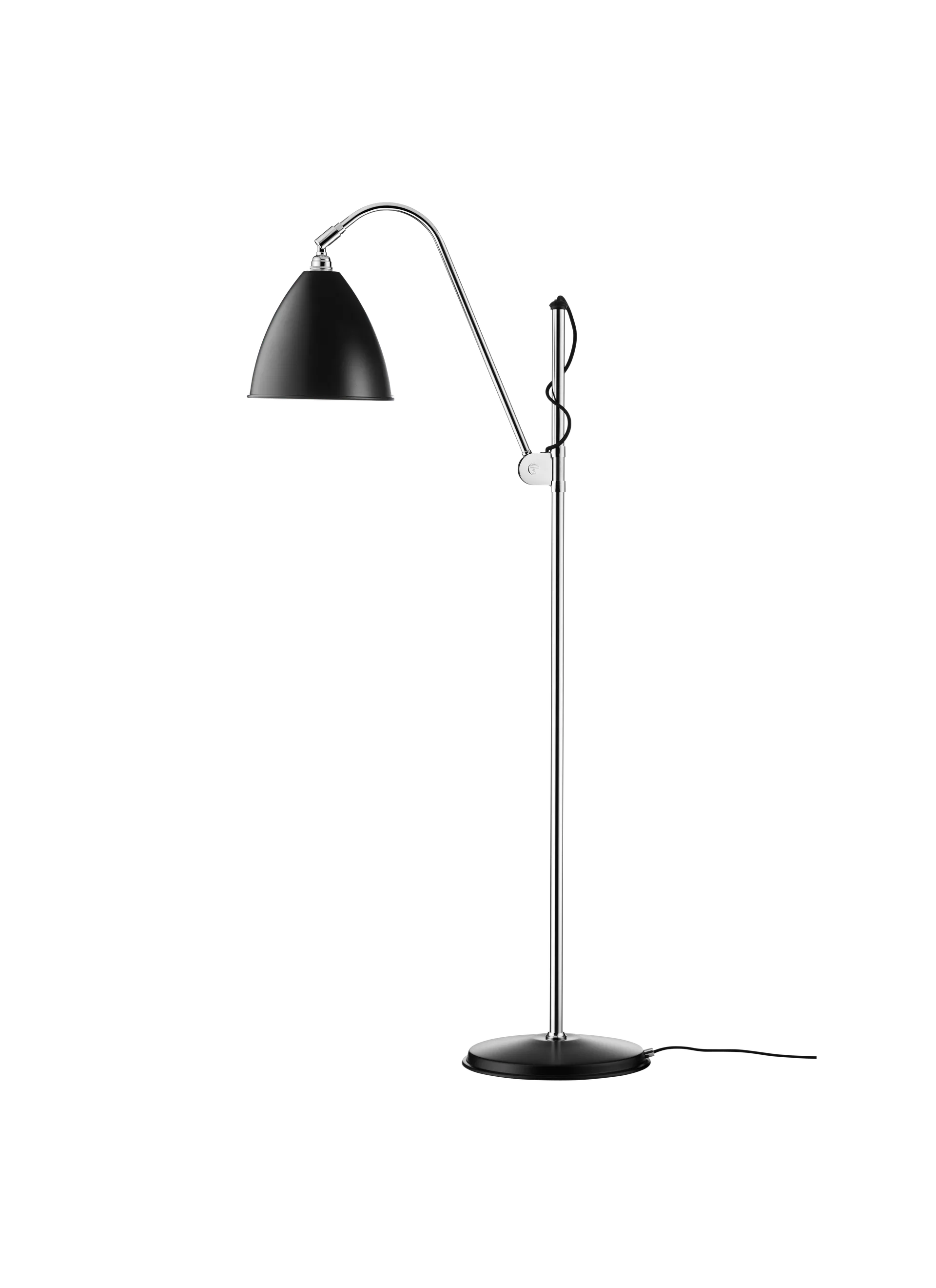 GUBI Bestlite BL3 Floor Lamp (Black Semi Matt, Chrome, Ø21 x 18 cm, UK)