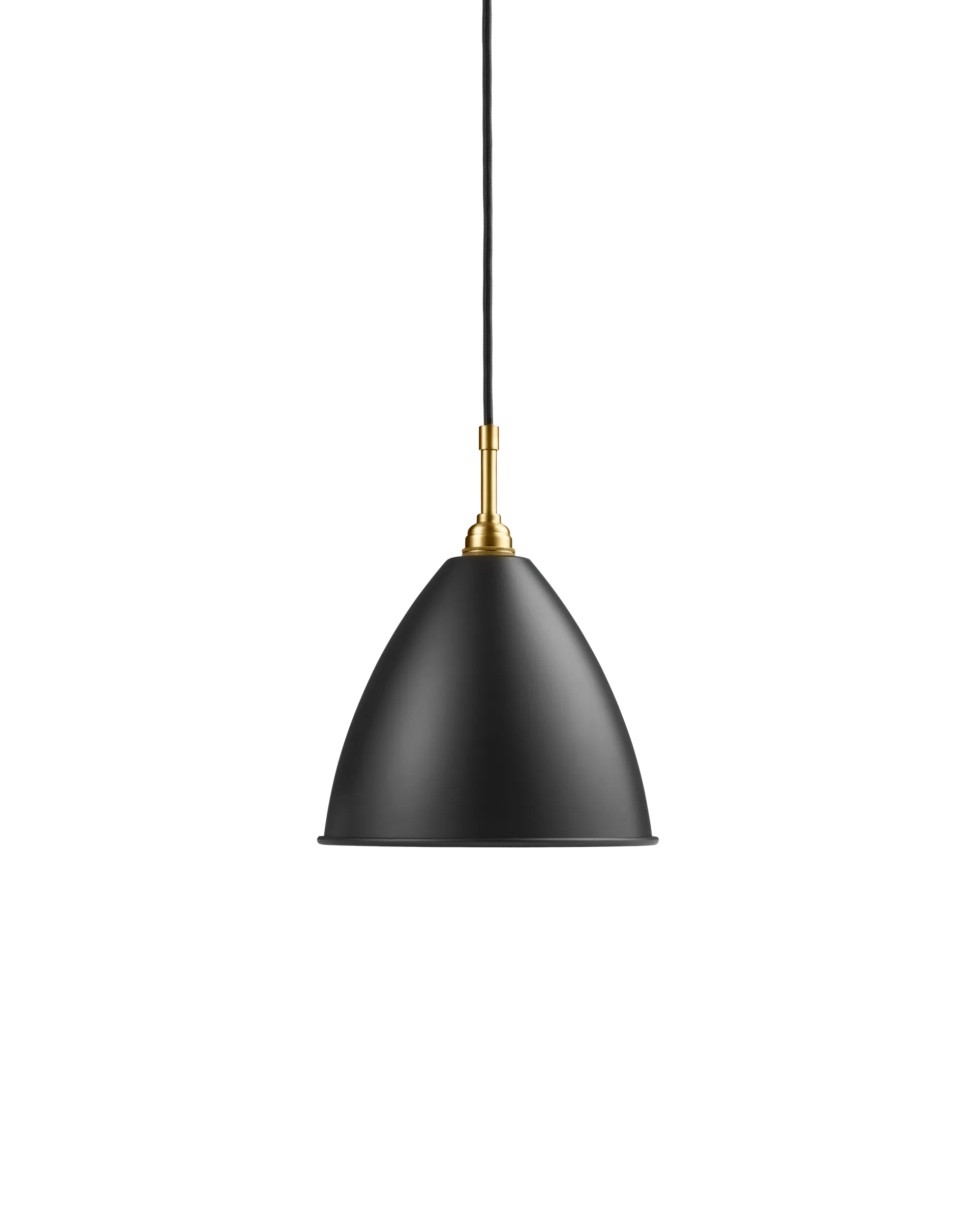 GUBI Bestlite BL9 Pendant (Black Semi Matt, Brass, Ø21 x 18 cm, EU)