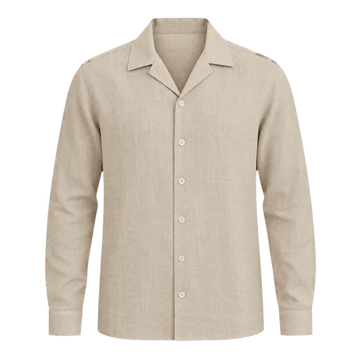 Relaxed Linen Shirt — Sand