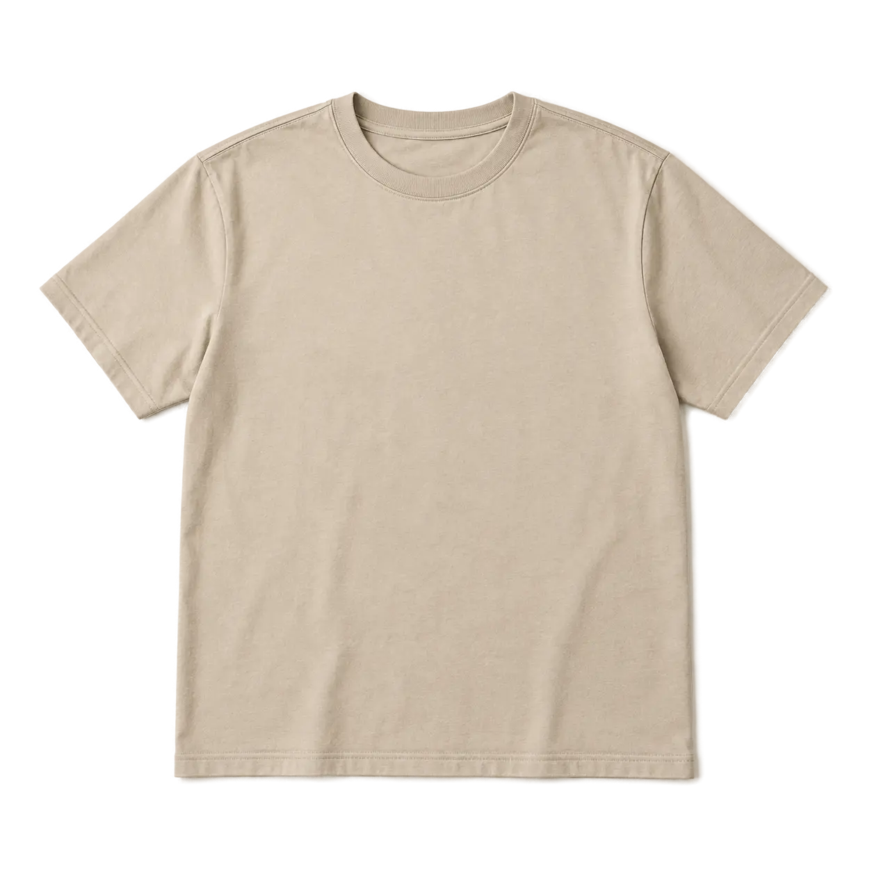 Essential Cotton Tee — Sand