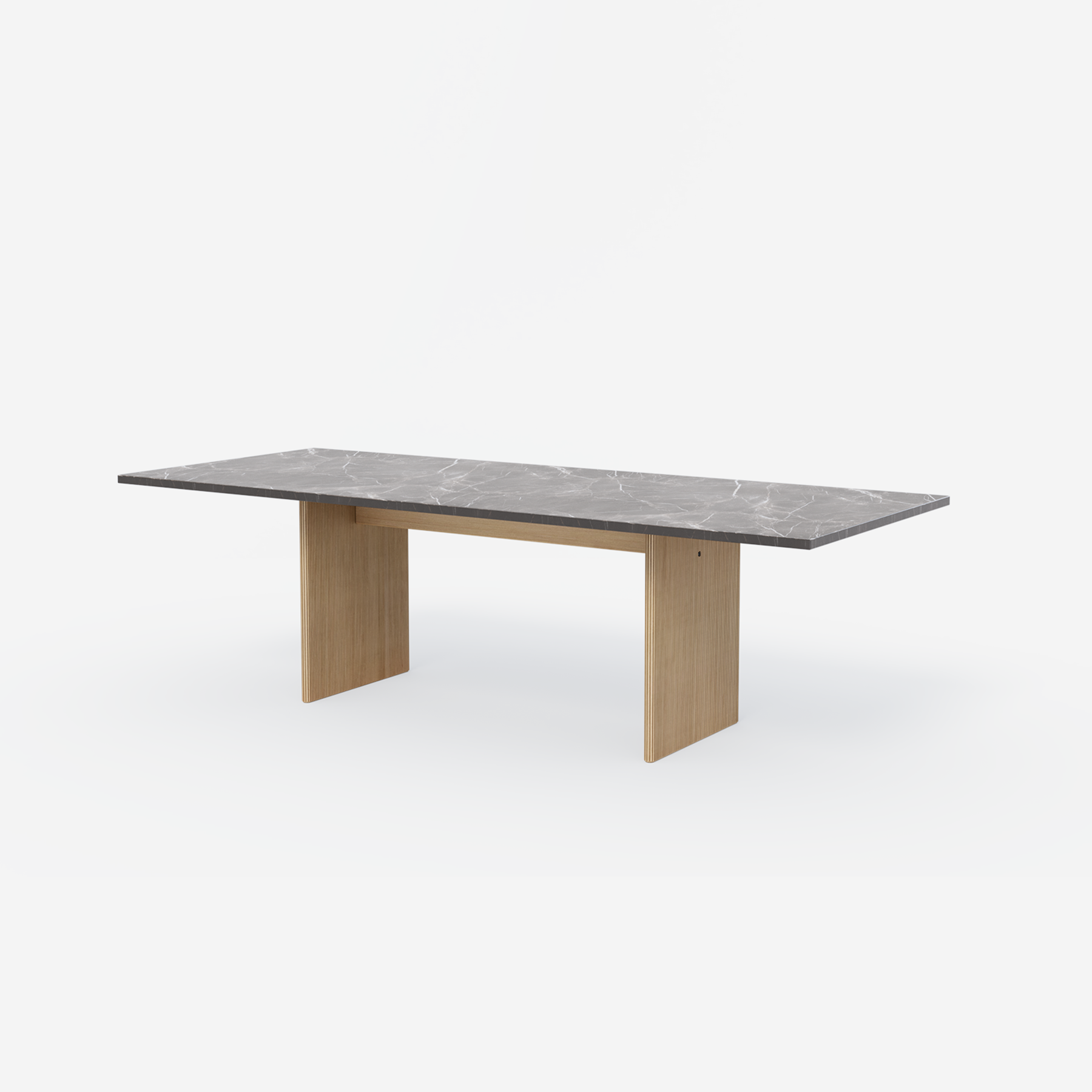 Vipp Cabin Square Table - vipp496 - Pietra Grey, Light Oak