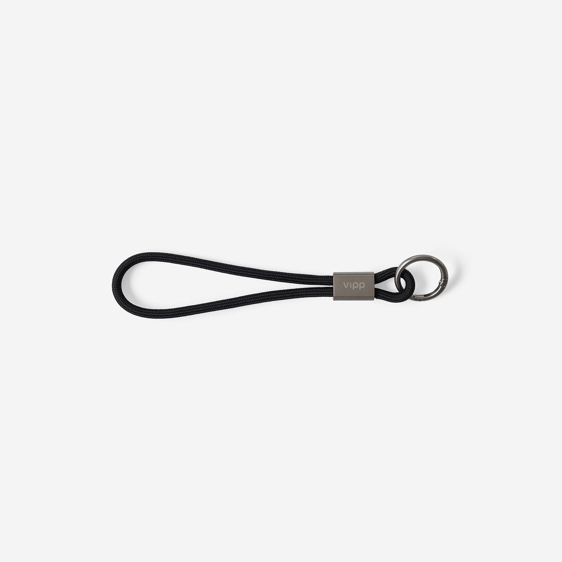 Vipp Key Strap - vipp320 - Loft, black/metal, 18 cm